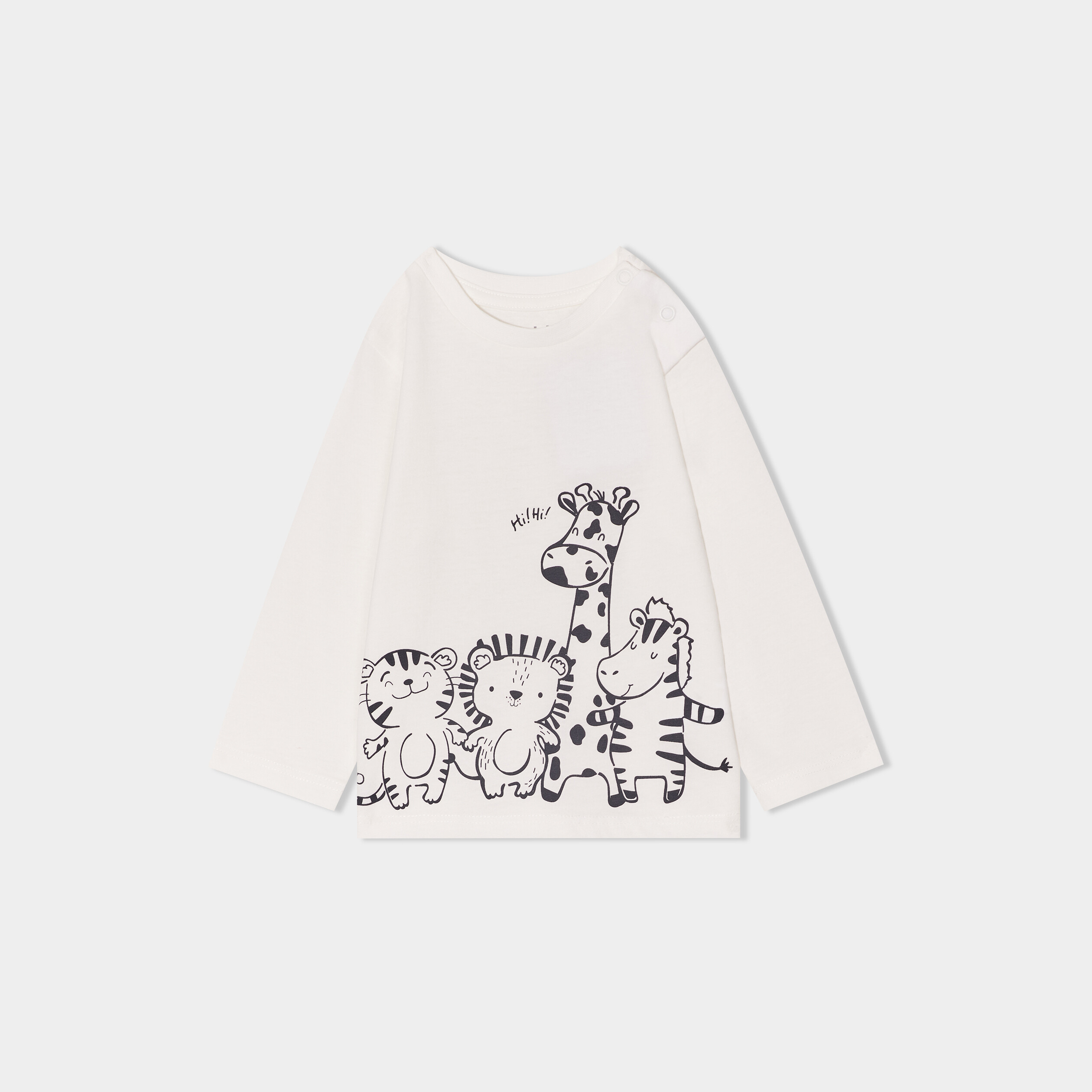 t shirt manches longues coton blanc bebeg T-shirt manches longues coton blanc bébé garçon