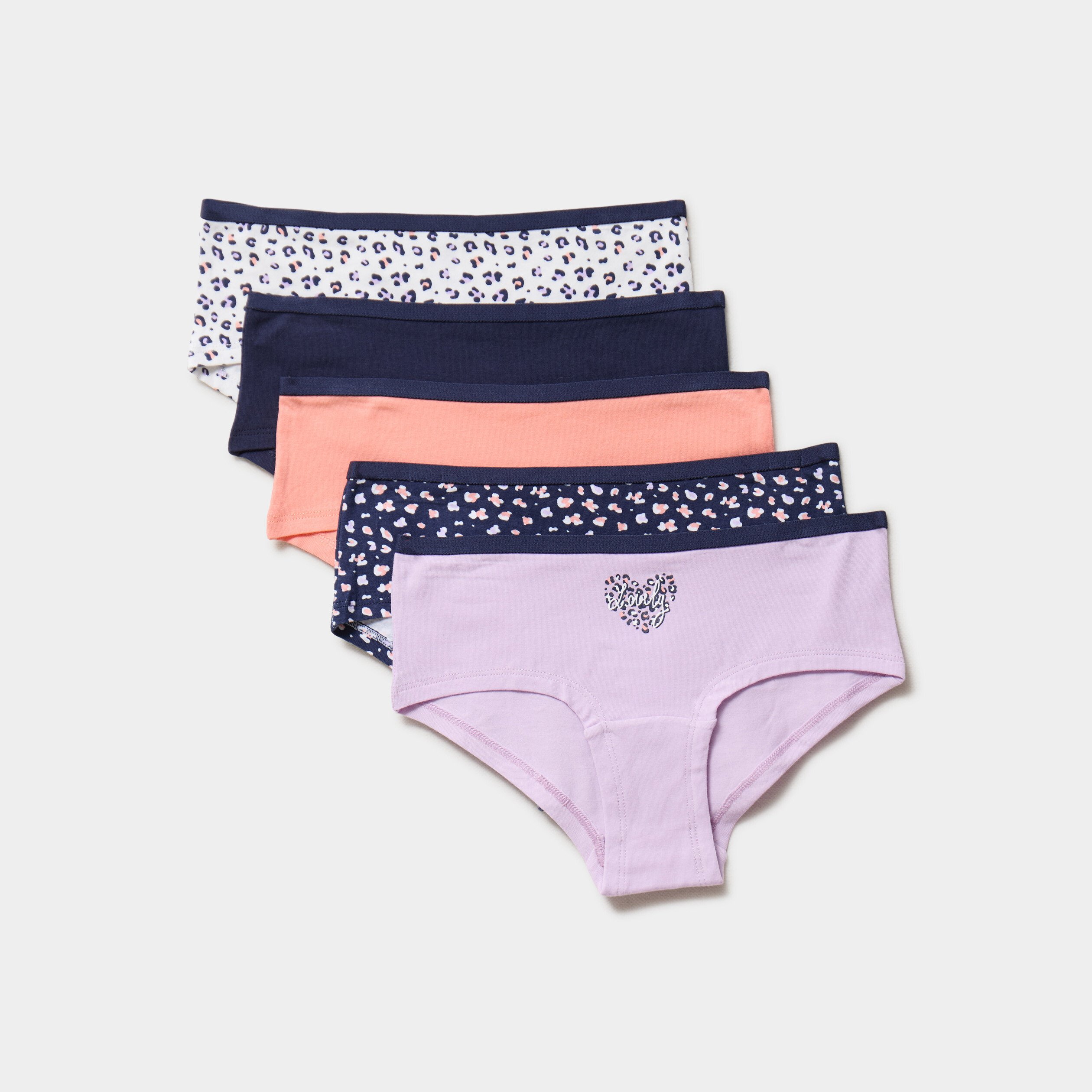 lot 5 shortys coton majoritaire rose fille Lot 5 shortys coton majoritaire rose fille