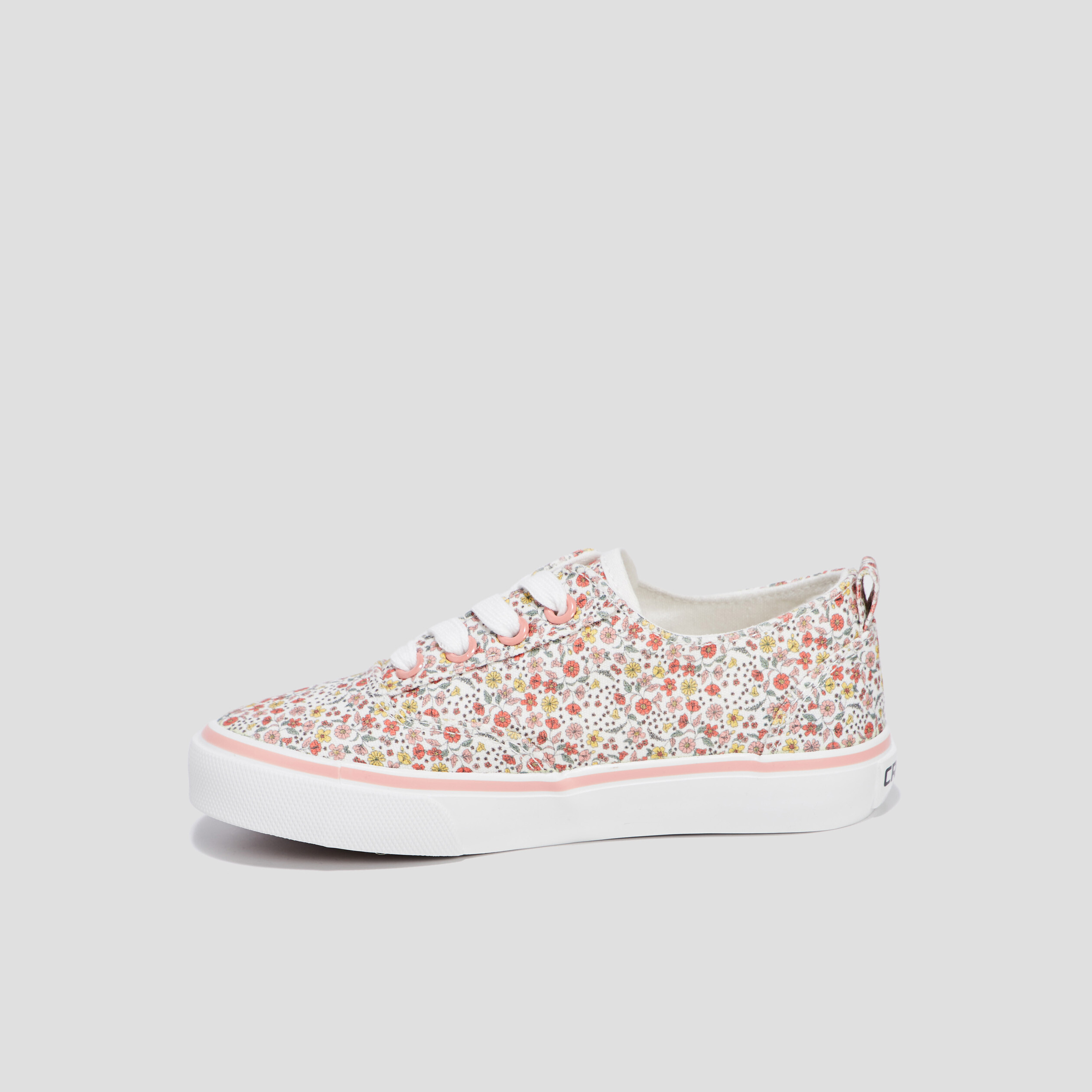 Tennis en toile à lacets Creeks multicolore fille