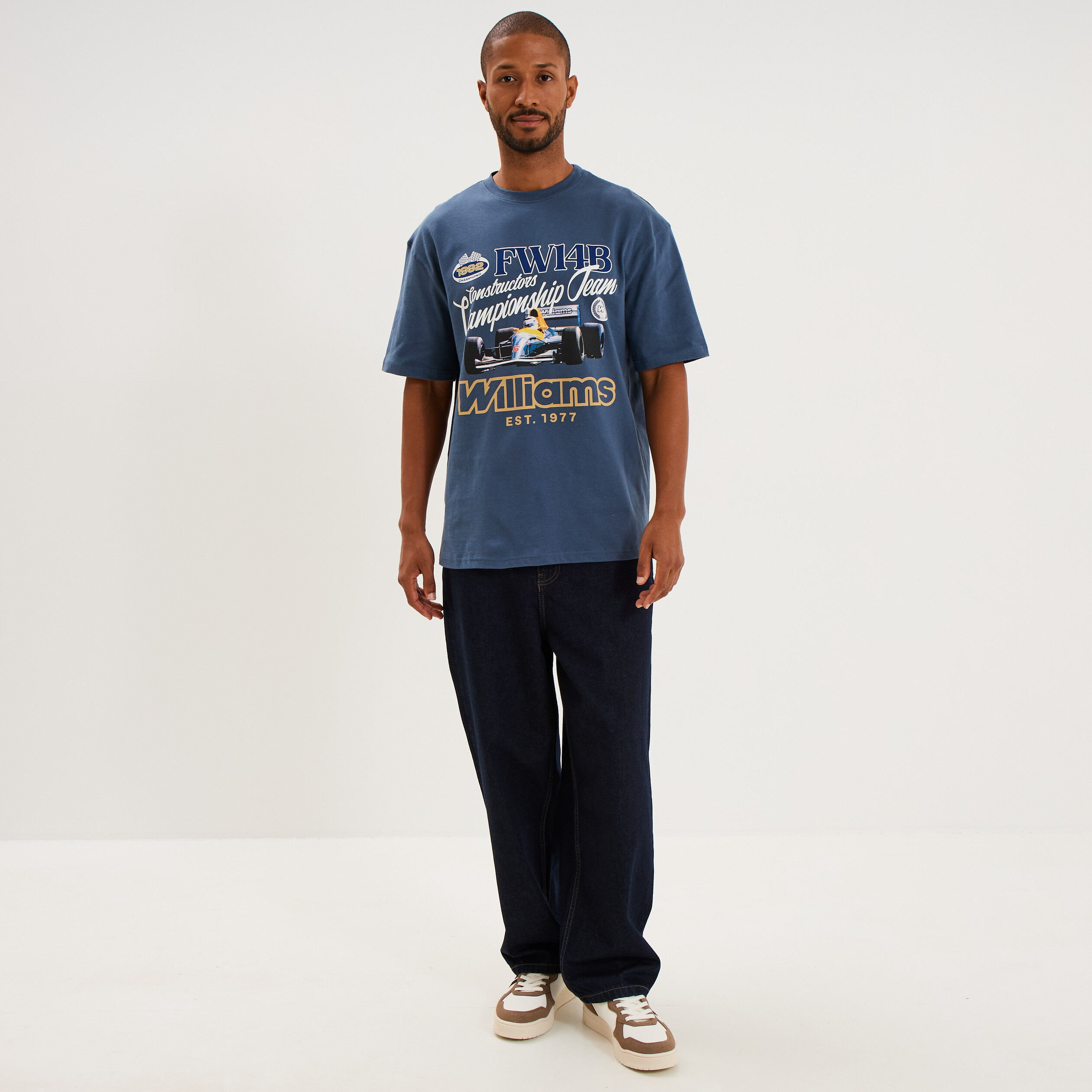 T-shirt coupe relax coton Williams F1 bleu homme