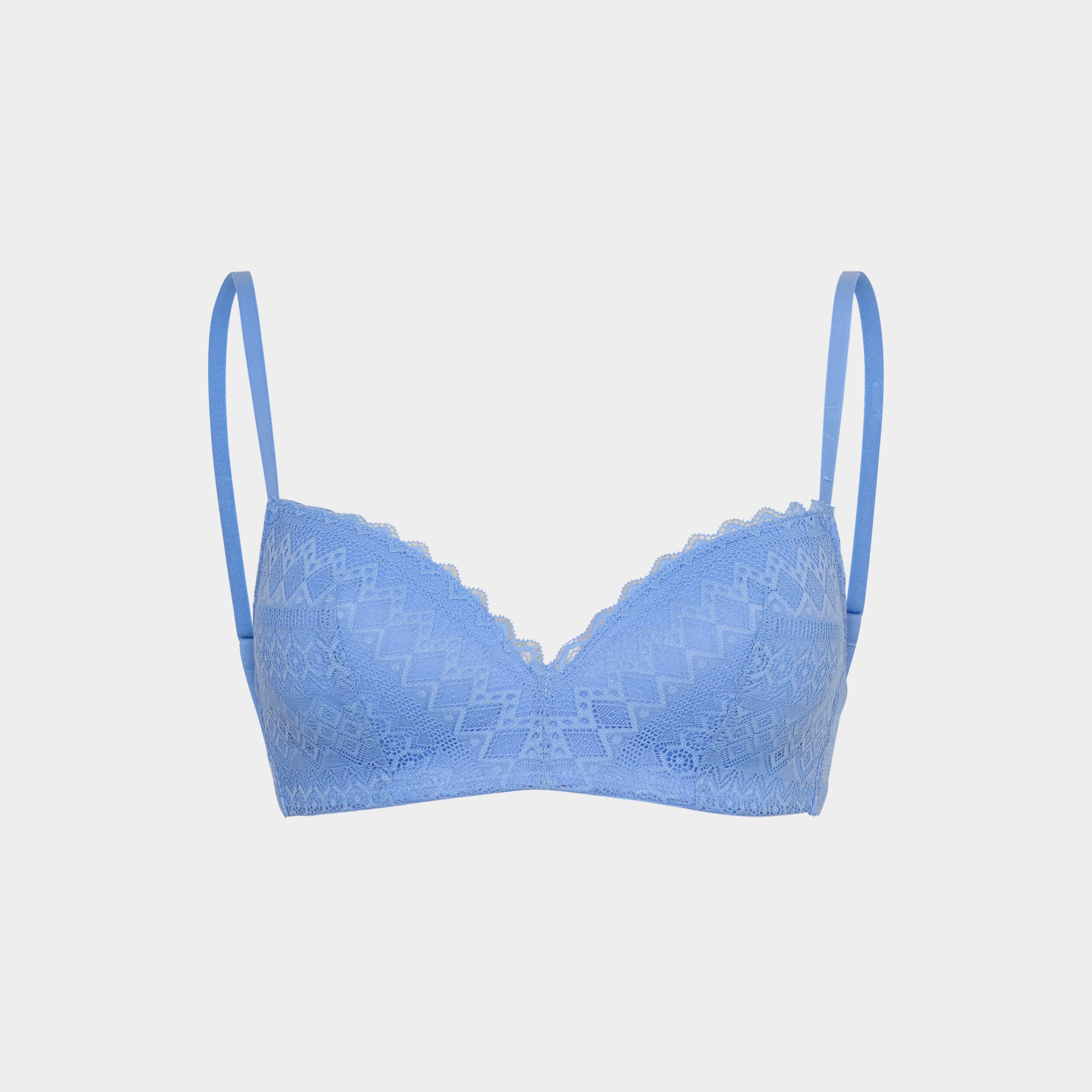 soutien gorge triangle dentelle bleu lavande femme Soutien-gorge triangle dentelle bleu lavande femme