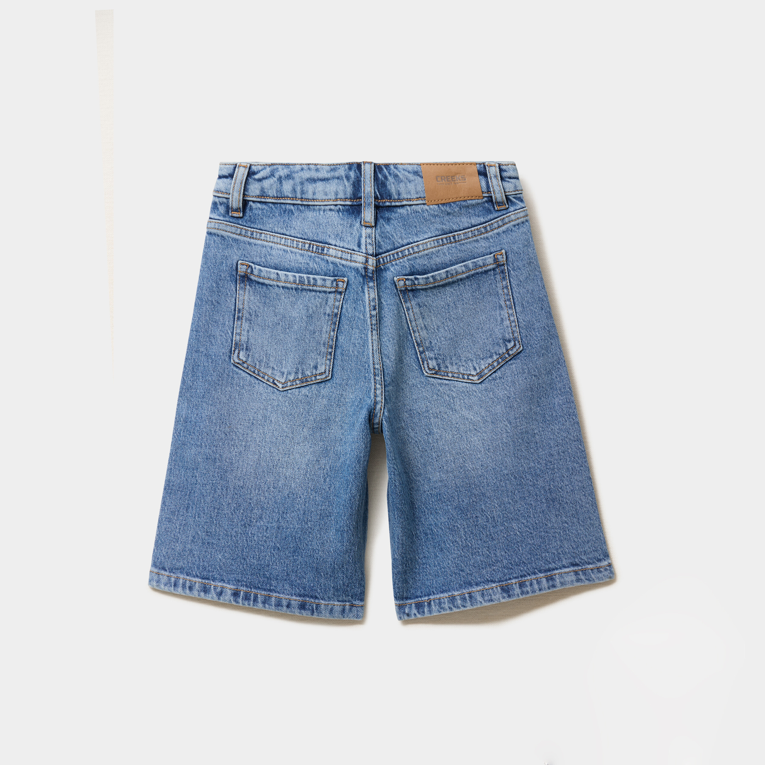 Bermuda short en jean taille ajustable denim double stone fille