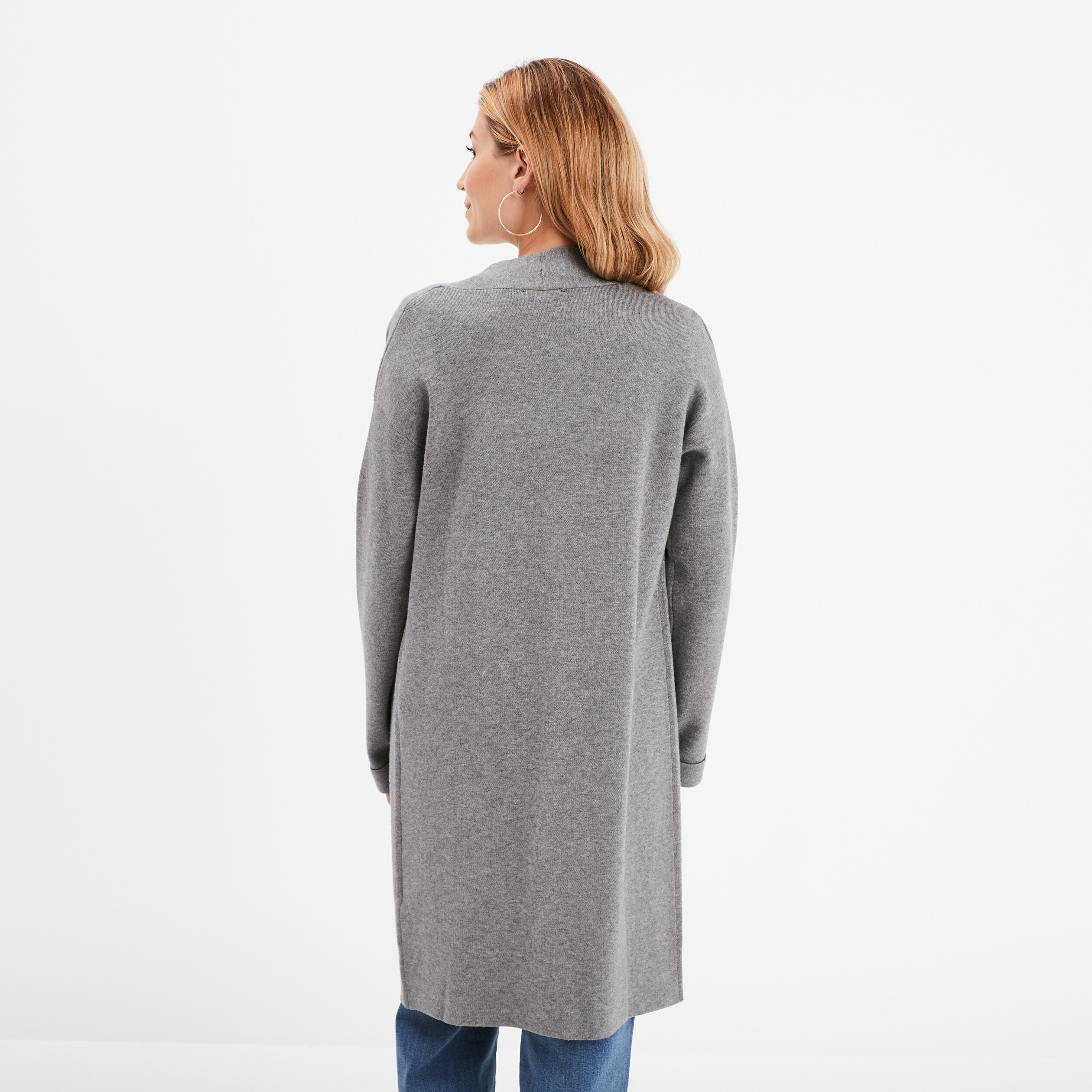Cardigan Femme à Capuche Avec Boutons - Pull Tricoté Décontracté Pour Toutes Les Saisons - 4
