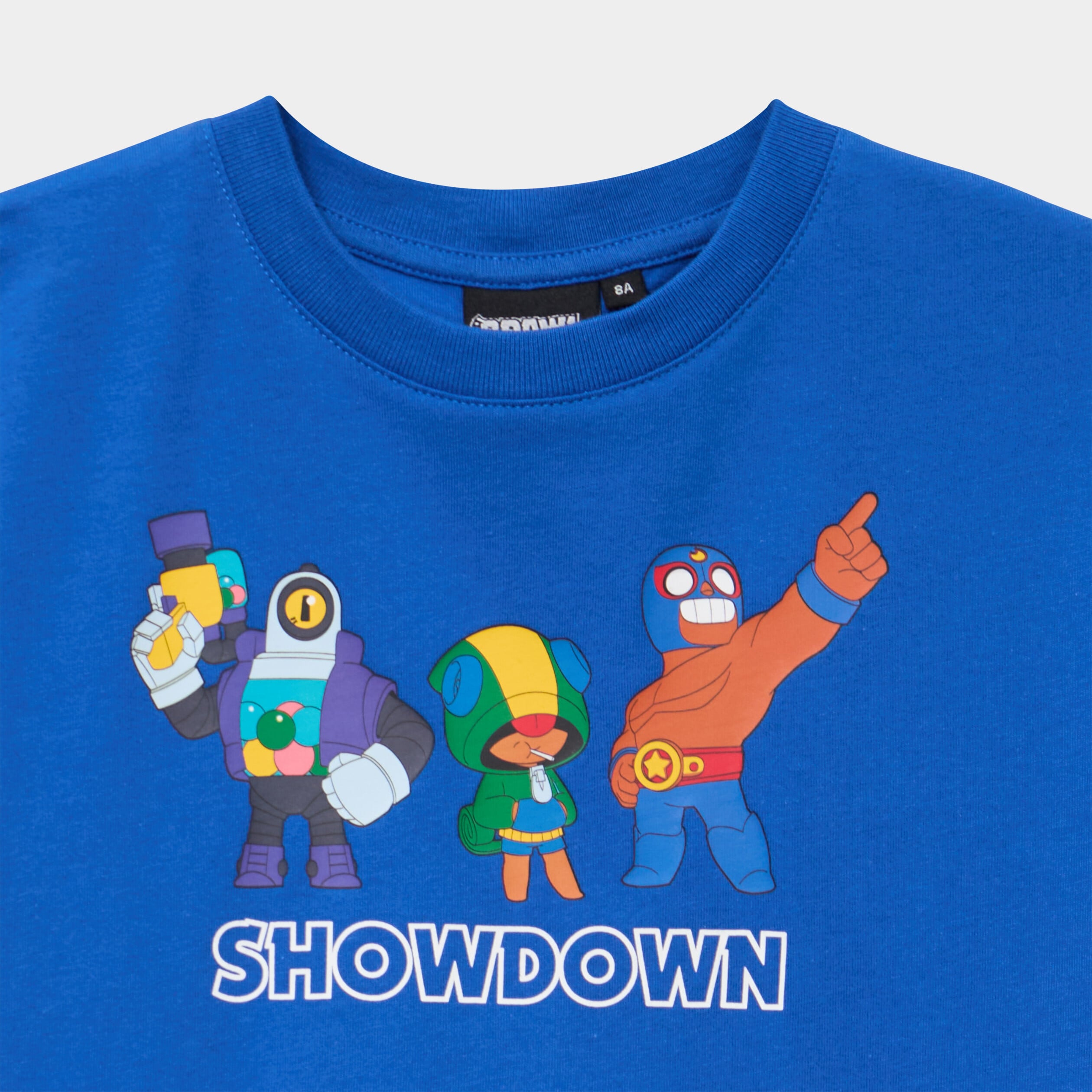 T-shirt col rond coton Brawl Stars bleu marine gar&ccedil;on