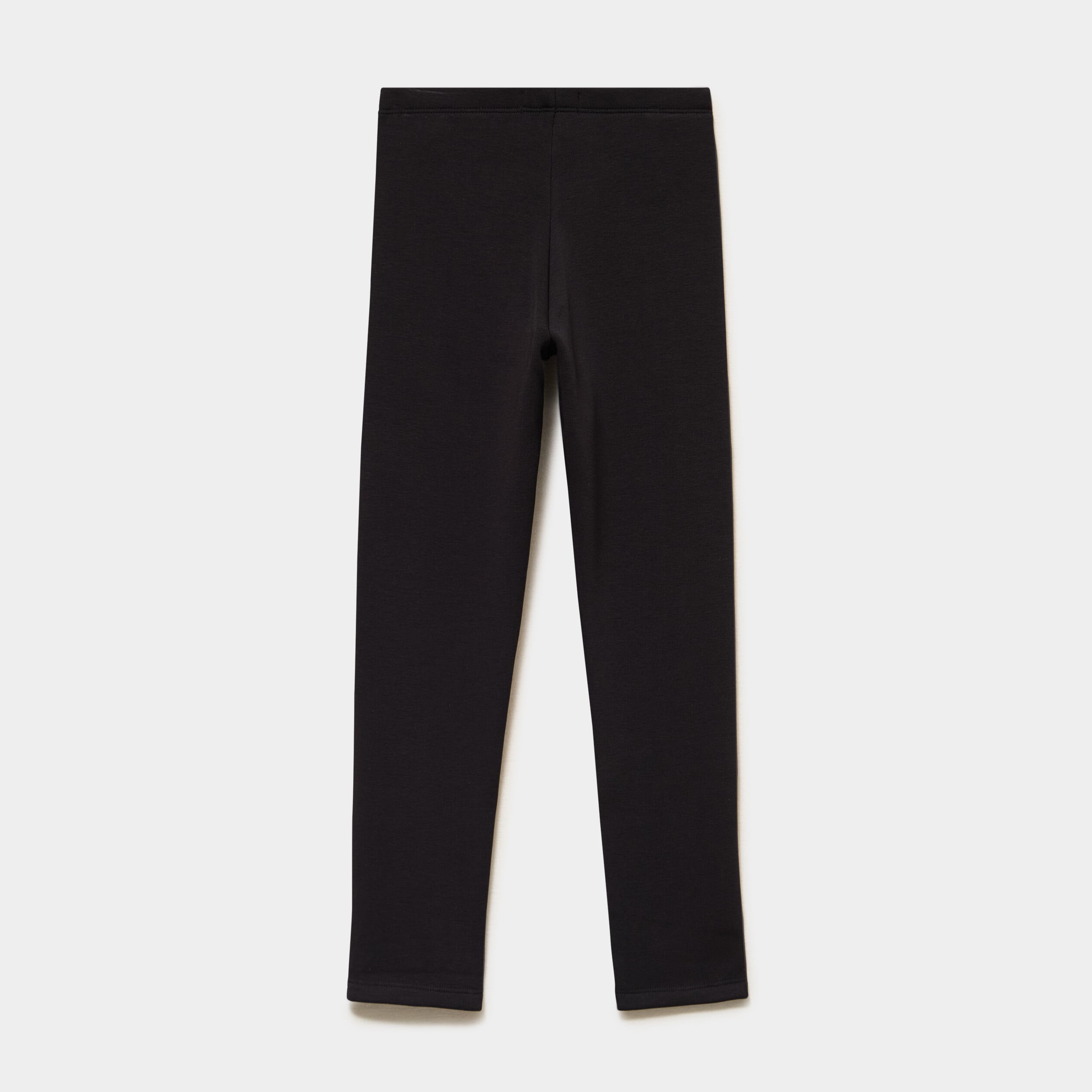 Legging molleton doubl&eacute; polaire noir fille
