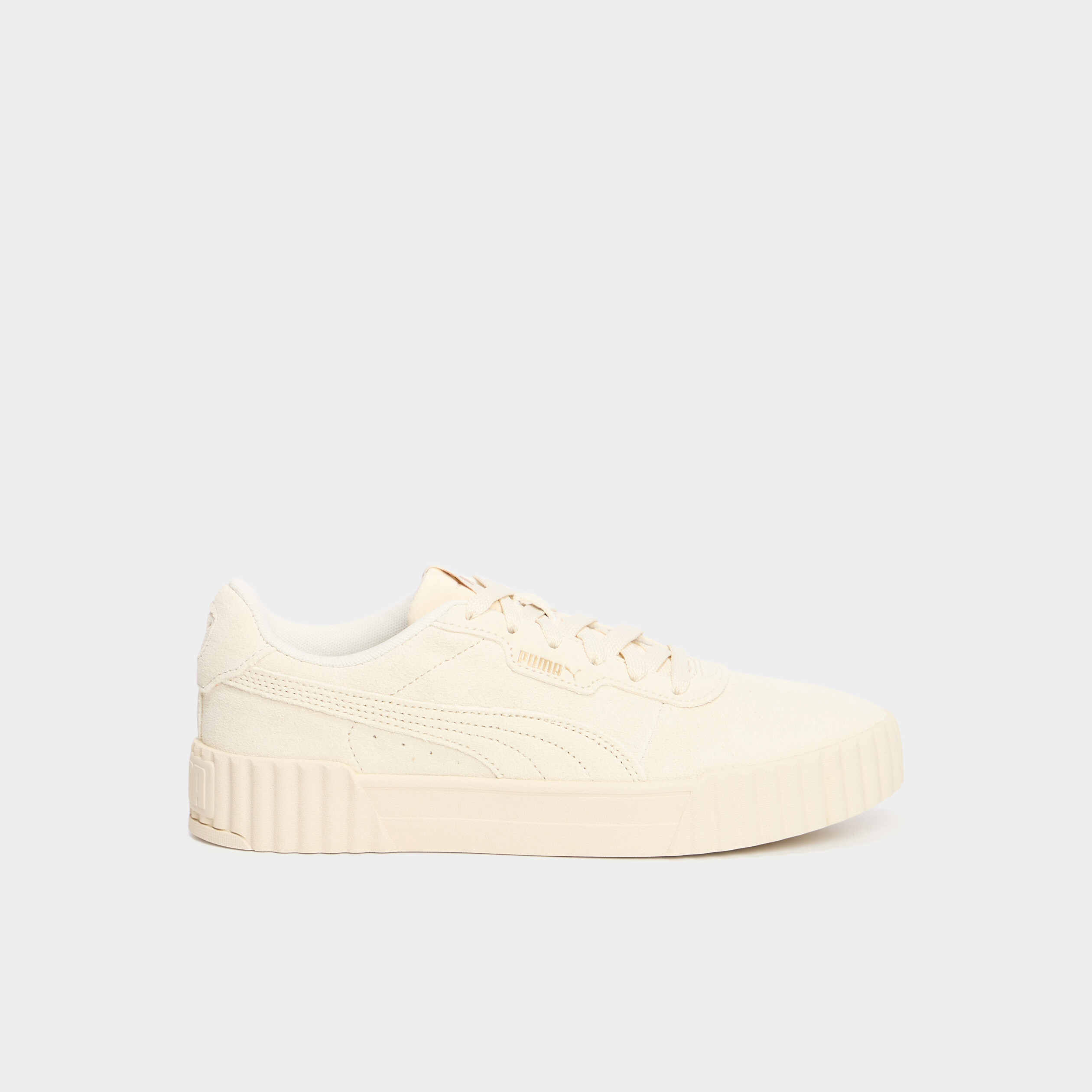 Tennis basses en cuir Puma Carina 3.0 sable femme