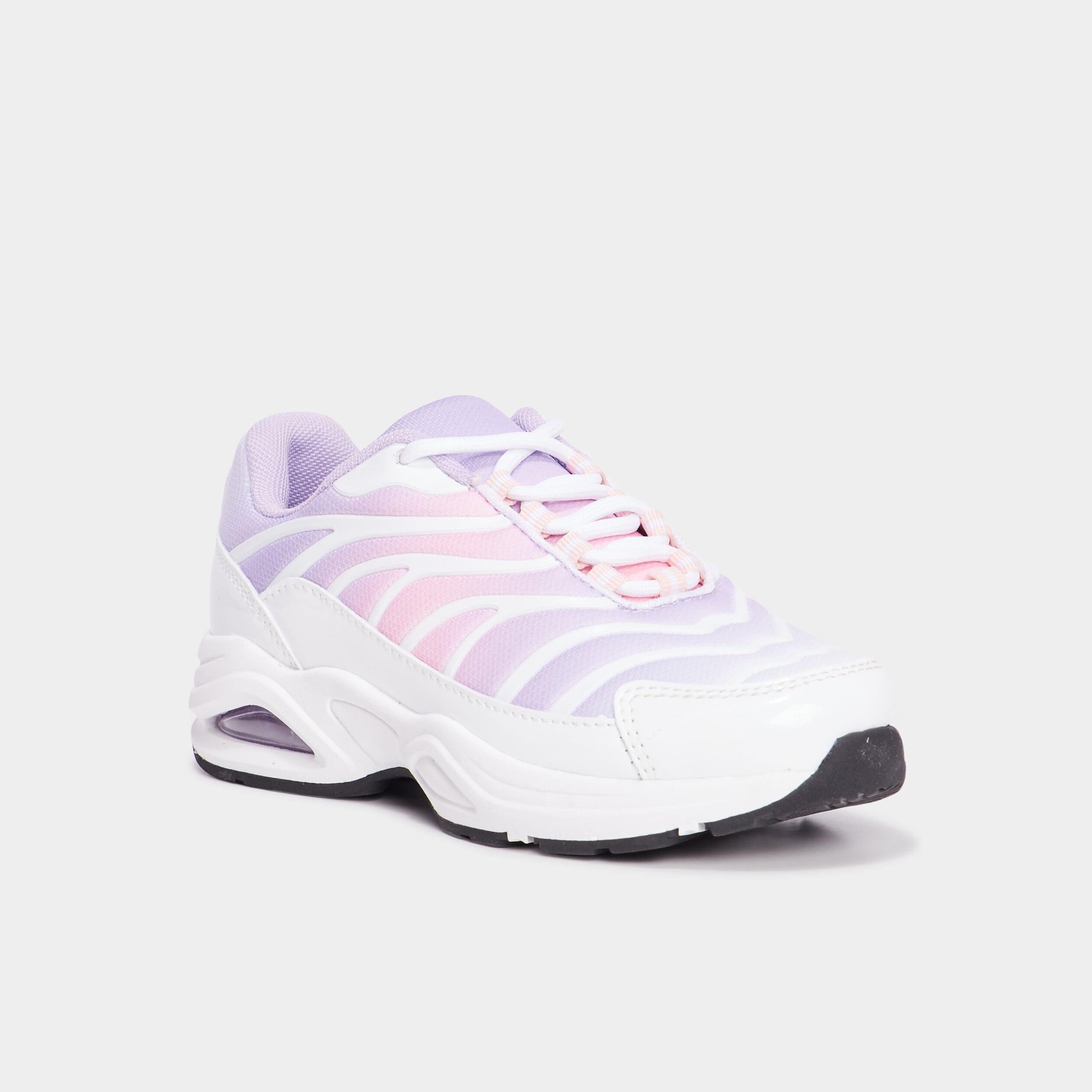 Baskets running semelles bulles rose fille