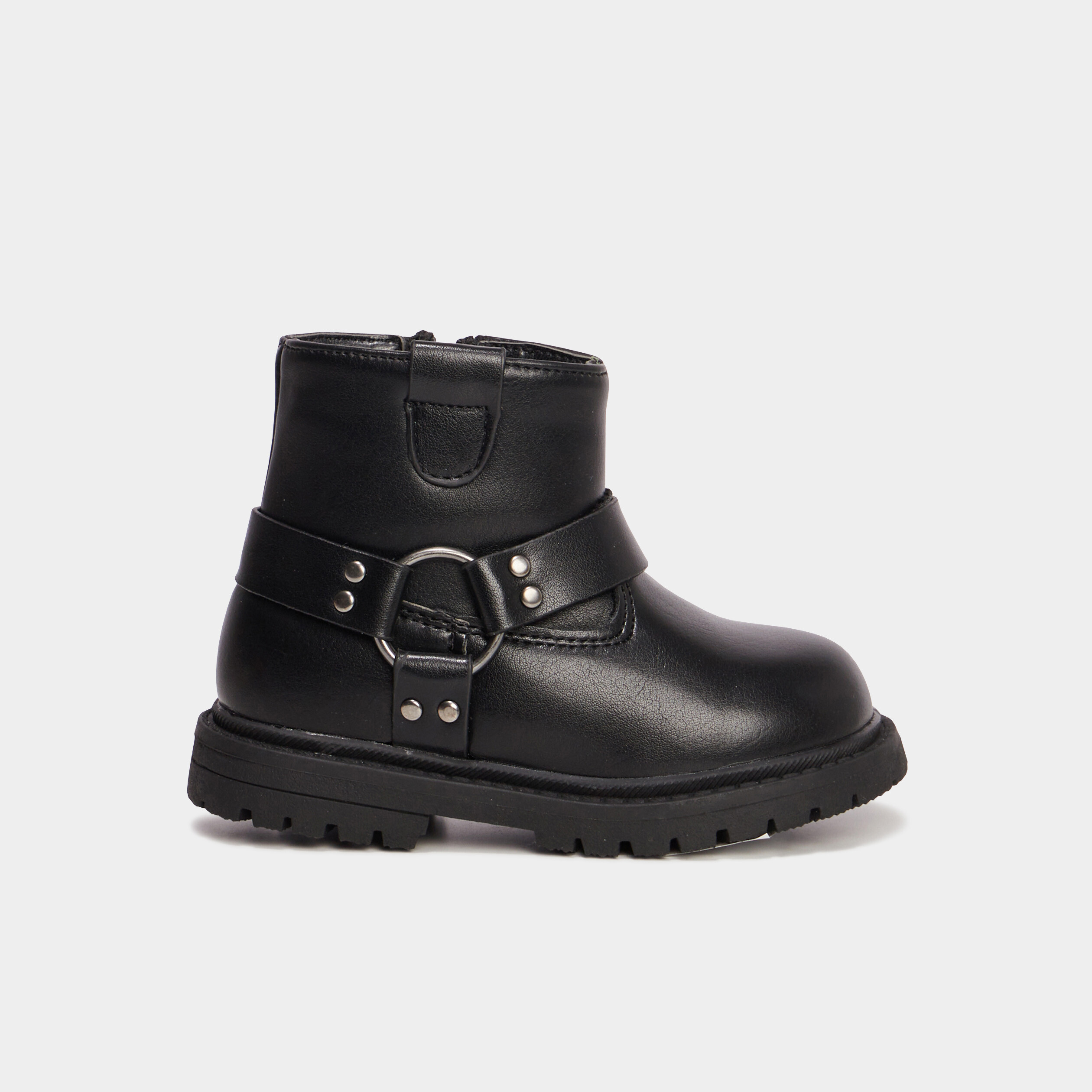 bottines crantees avec boucles liberto noir bebef Bottines crantées avec boucles Liberto noir bébé fille
