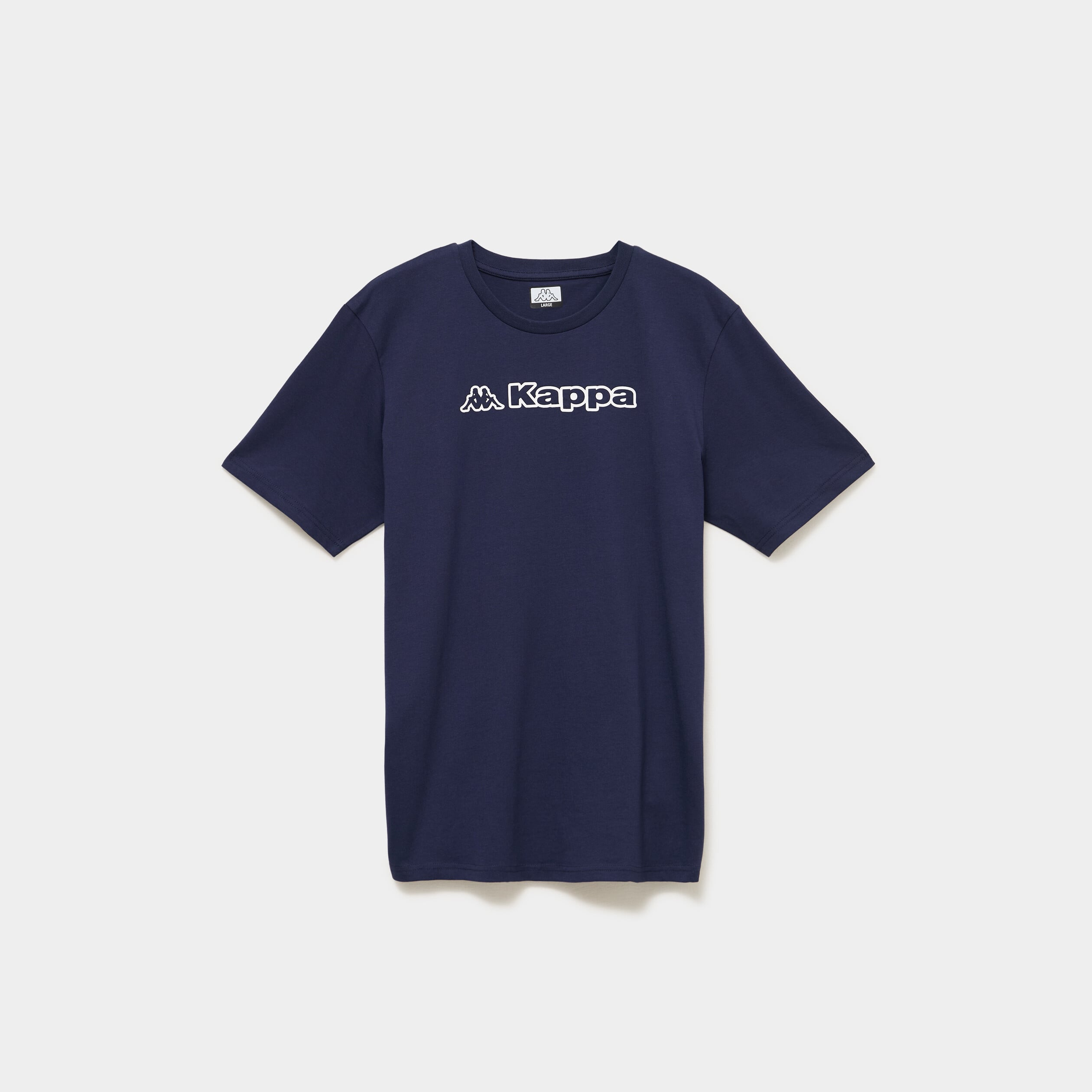 T-shirt avec manches courtes coton Kappa bleu marine homme