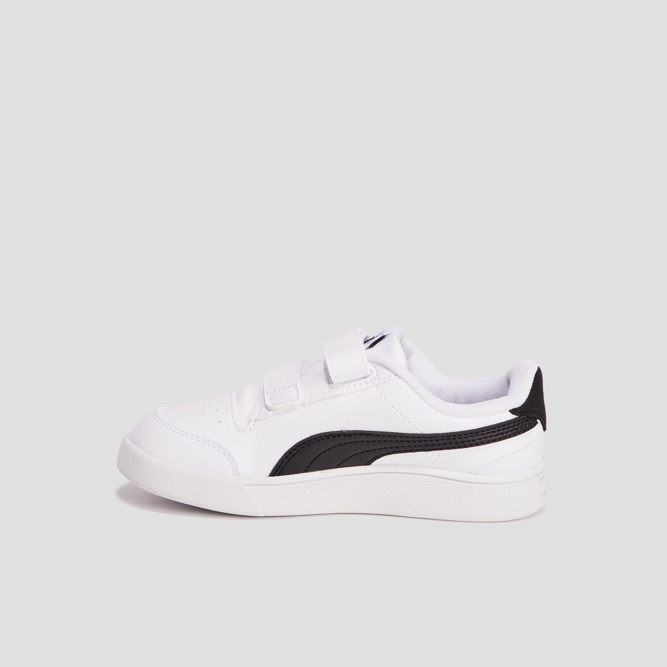 Tennis à scratchs Puma Shuffle blanc garçon