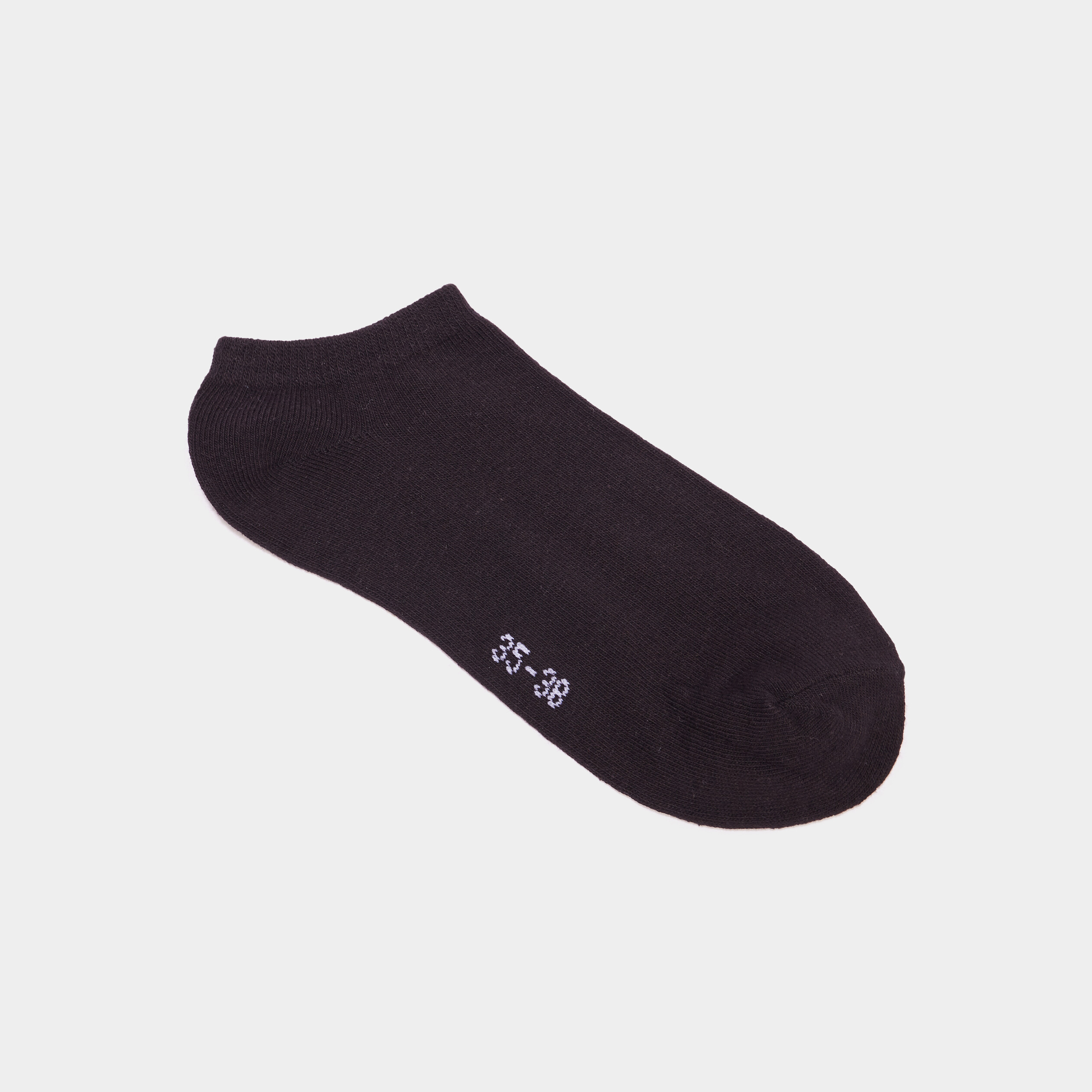 Lot 5 paires chaussettes invisibles noir mixte