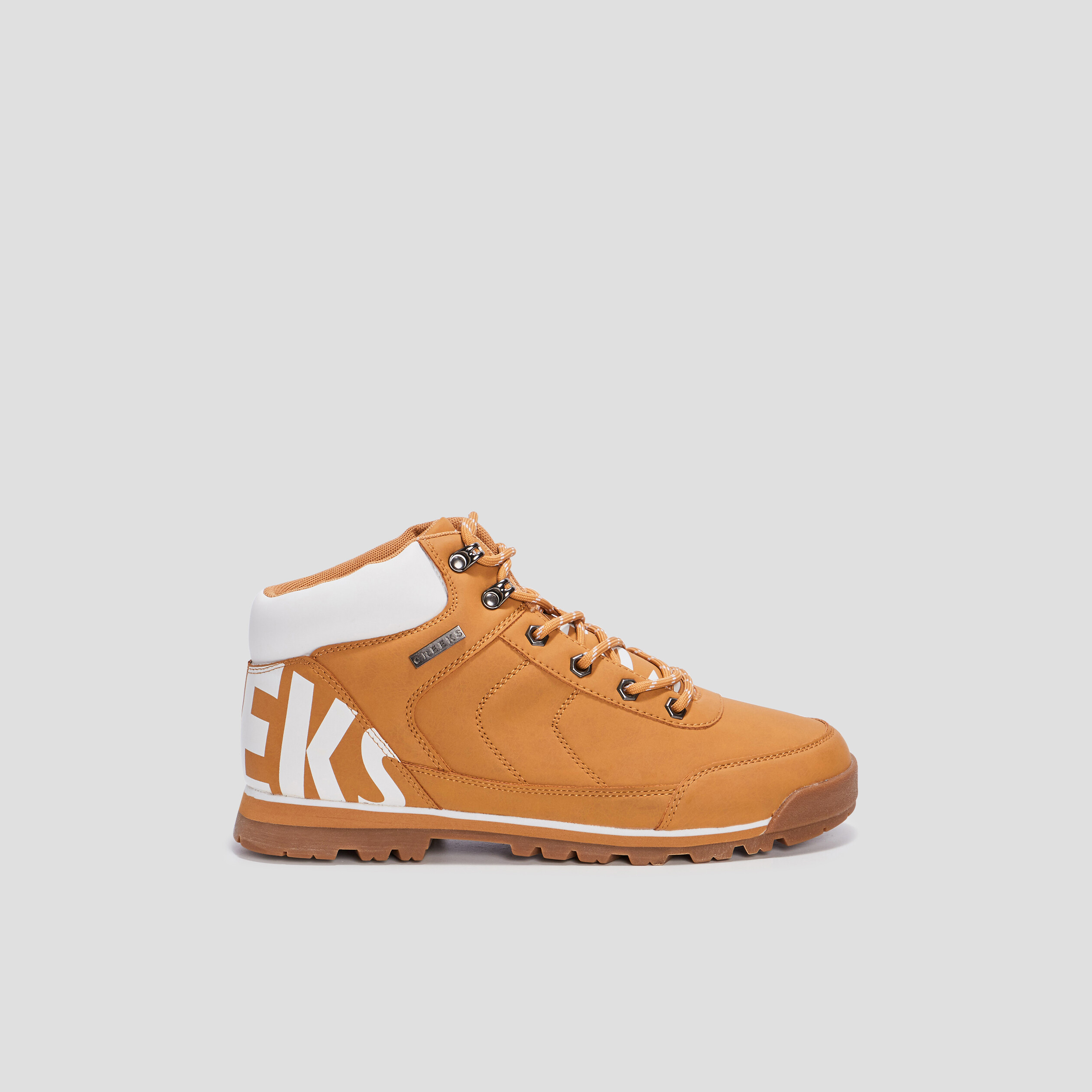 Bottines montantes avec lacets jaune homme