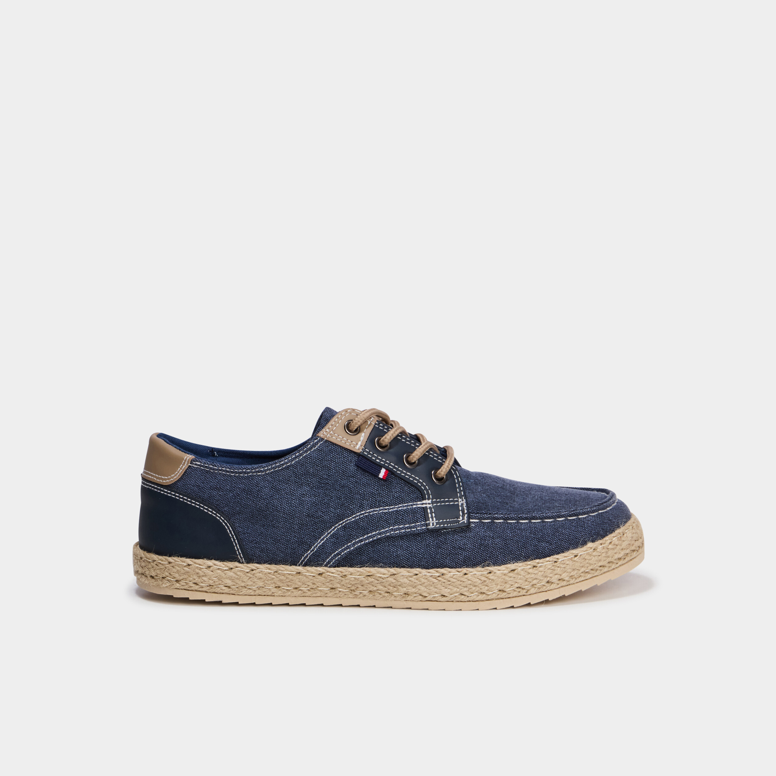 Chaussures bateau en jeans bleu homme