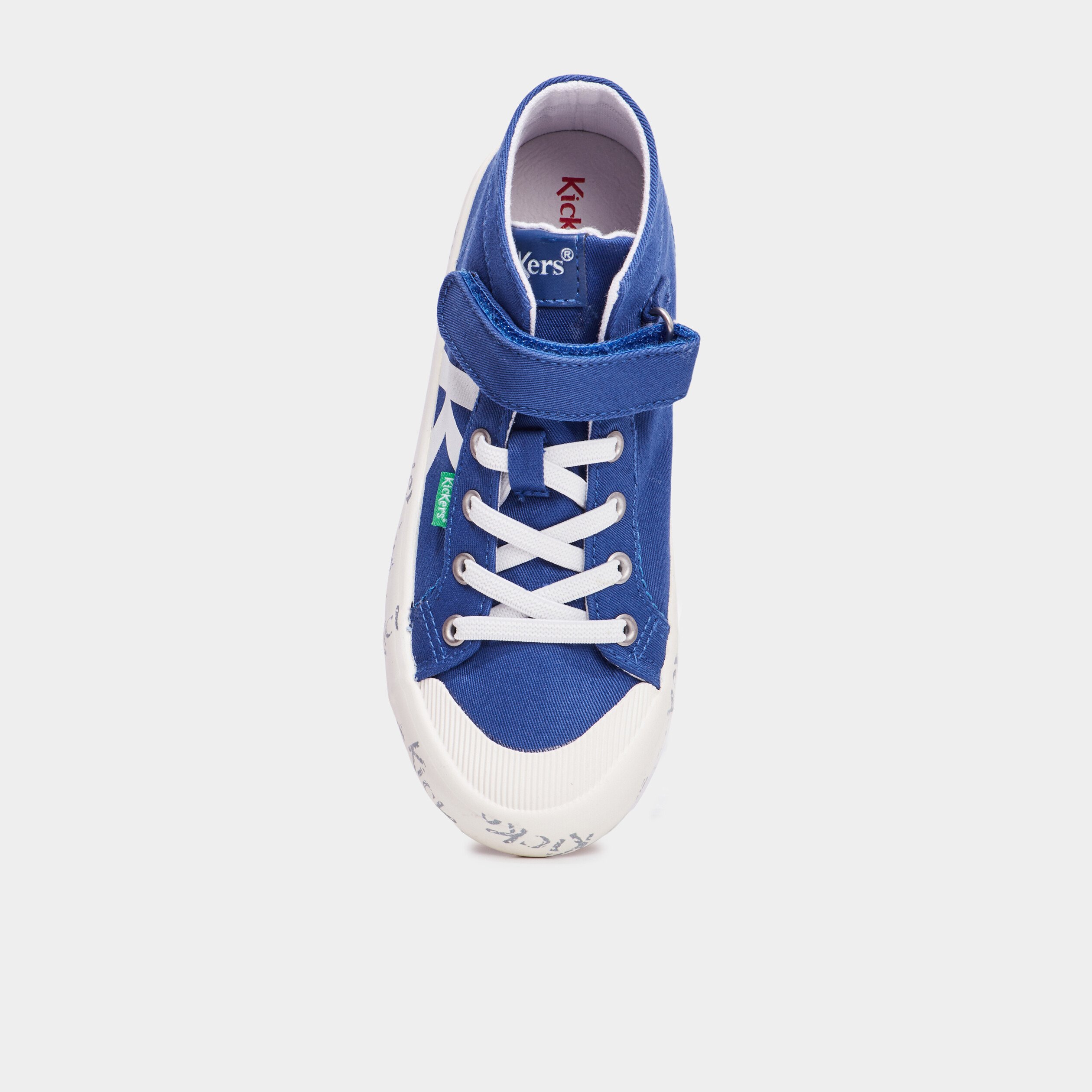 Baskets montantes Kickers Godup bleu garcon