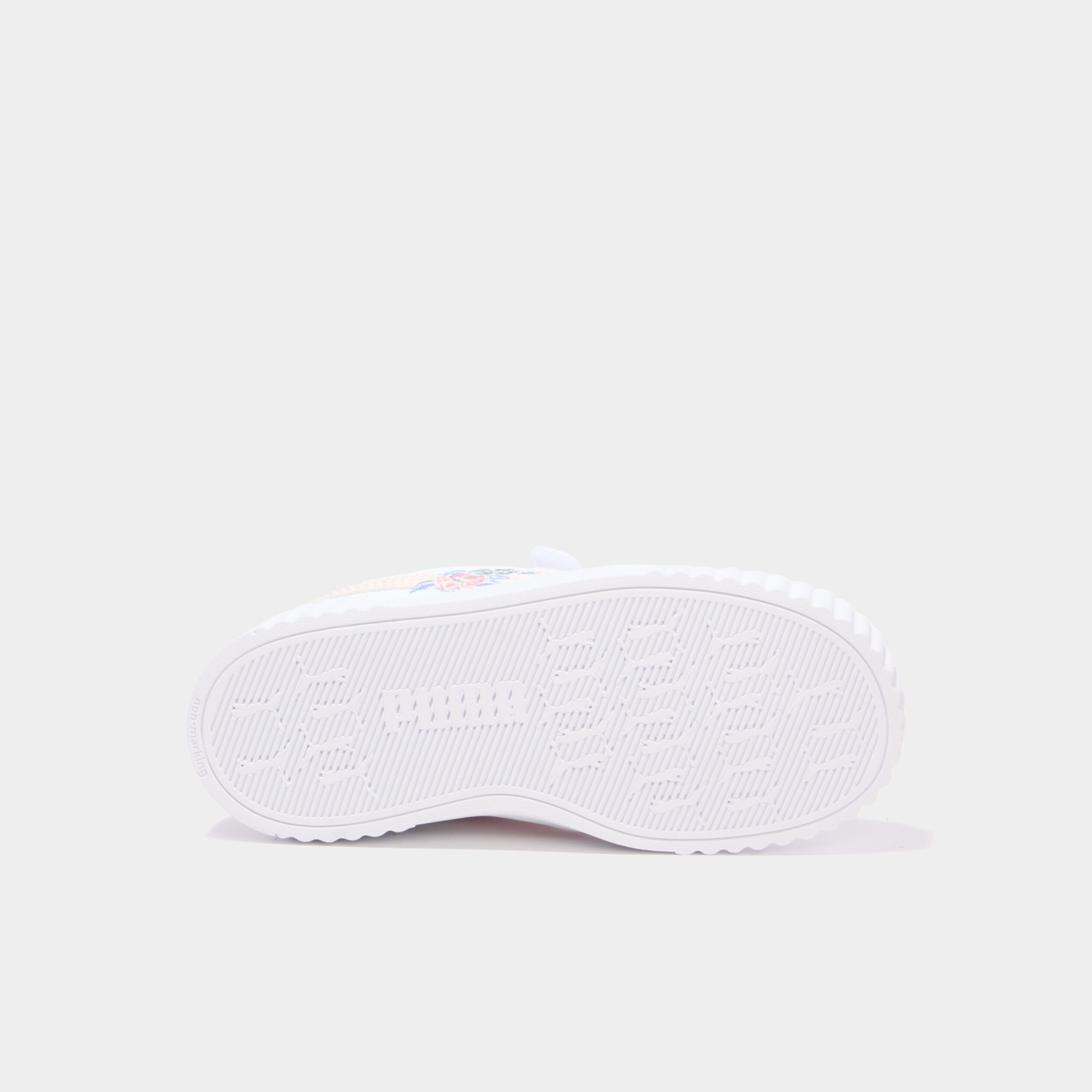 Tennis &agrave; scratchs Puma Carina 3.0 Floral rose clair fille