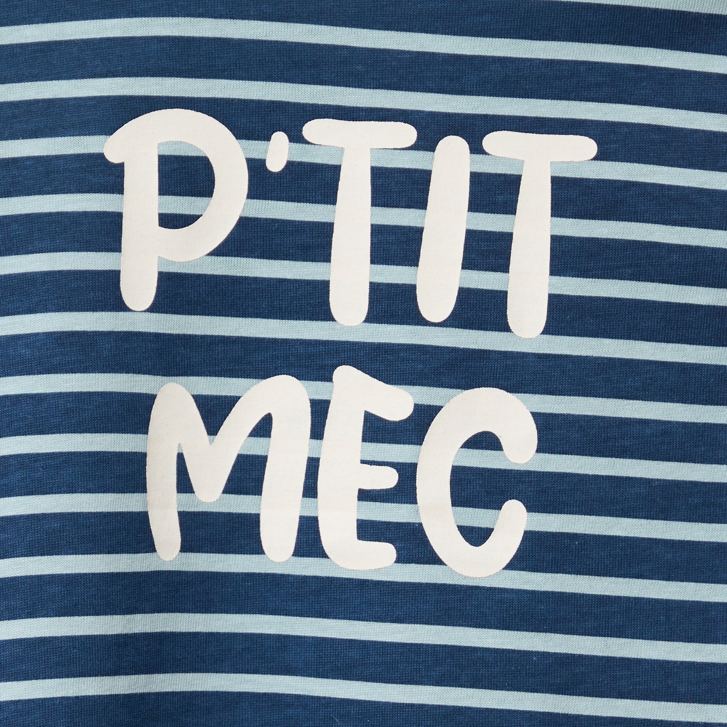 t shirt manches longues col rond coton bleu marine bebeg T-shirt manches longues col rond coton bleu marine bébé garçon