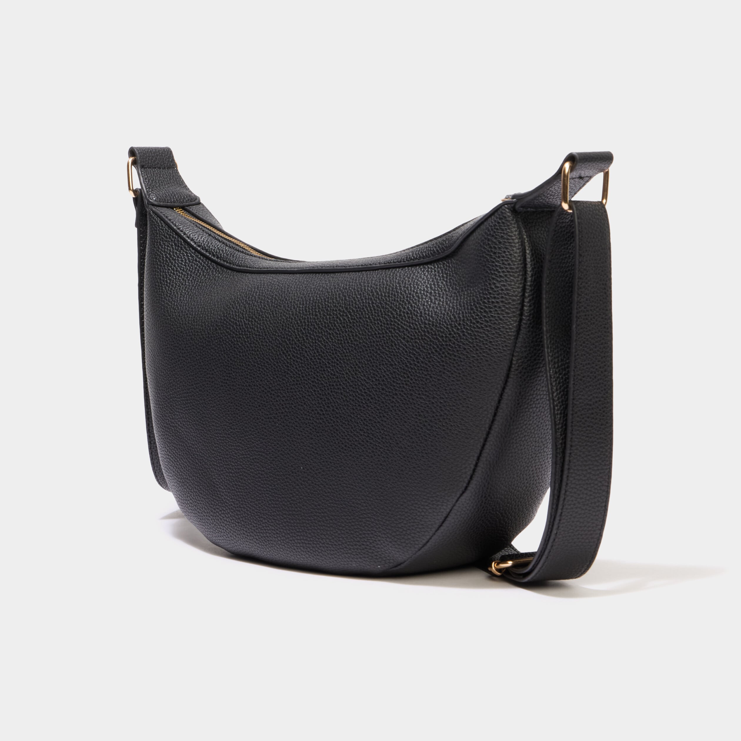 Sac banane zipp&eacute;e noir femme