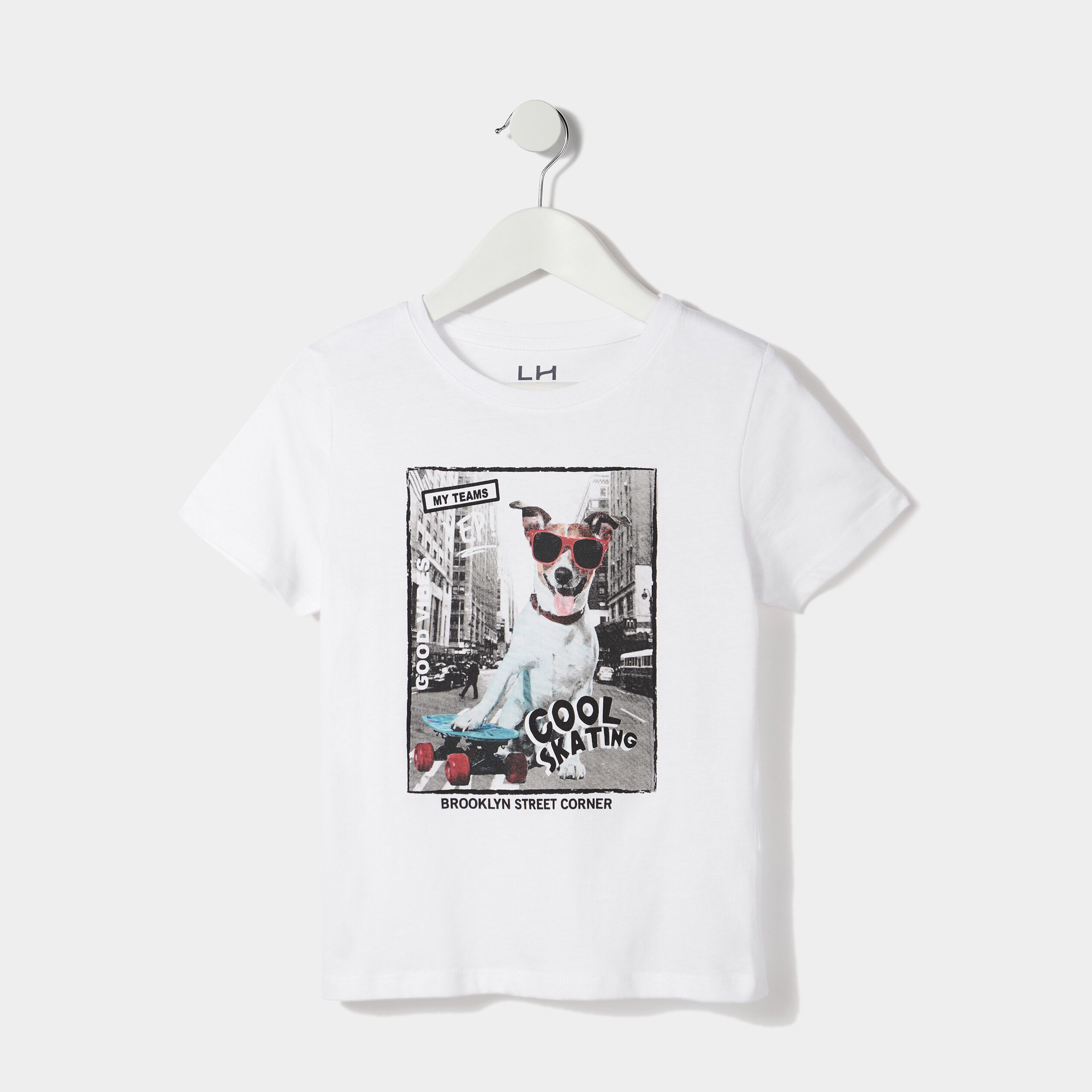 T-shirt manches courtes blanc garçon