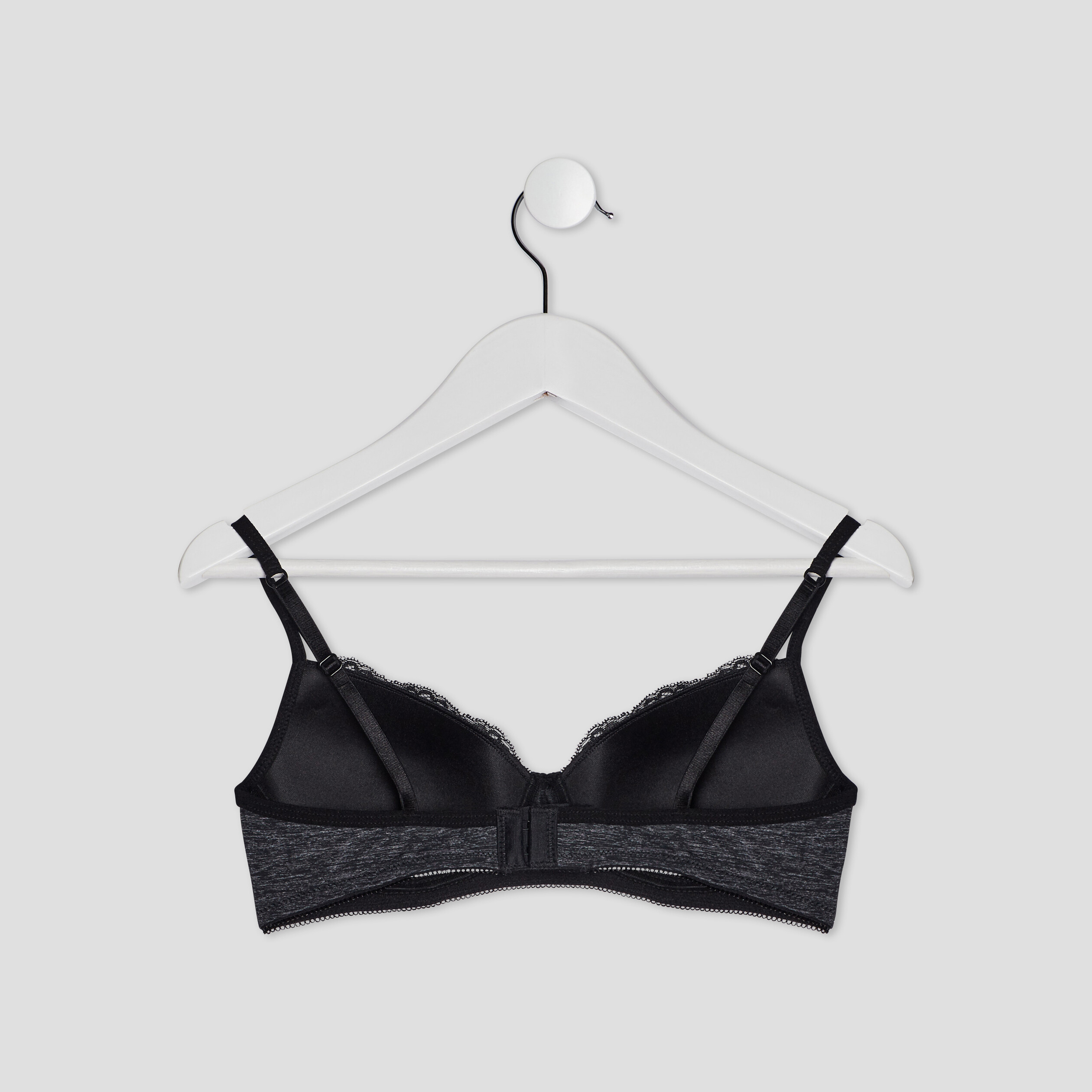 soutien gorge corbeille gris fonce femme Soutien-gorge corbeille gris foncé femme