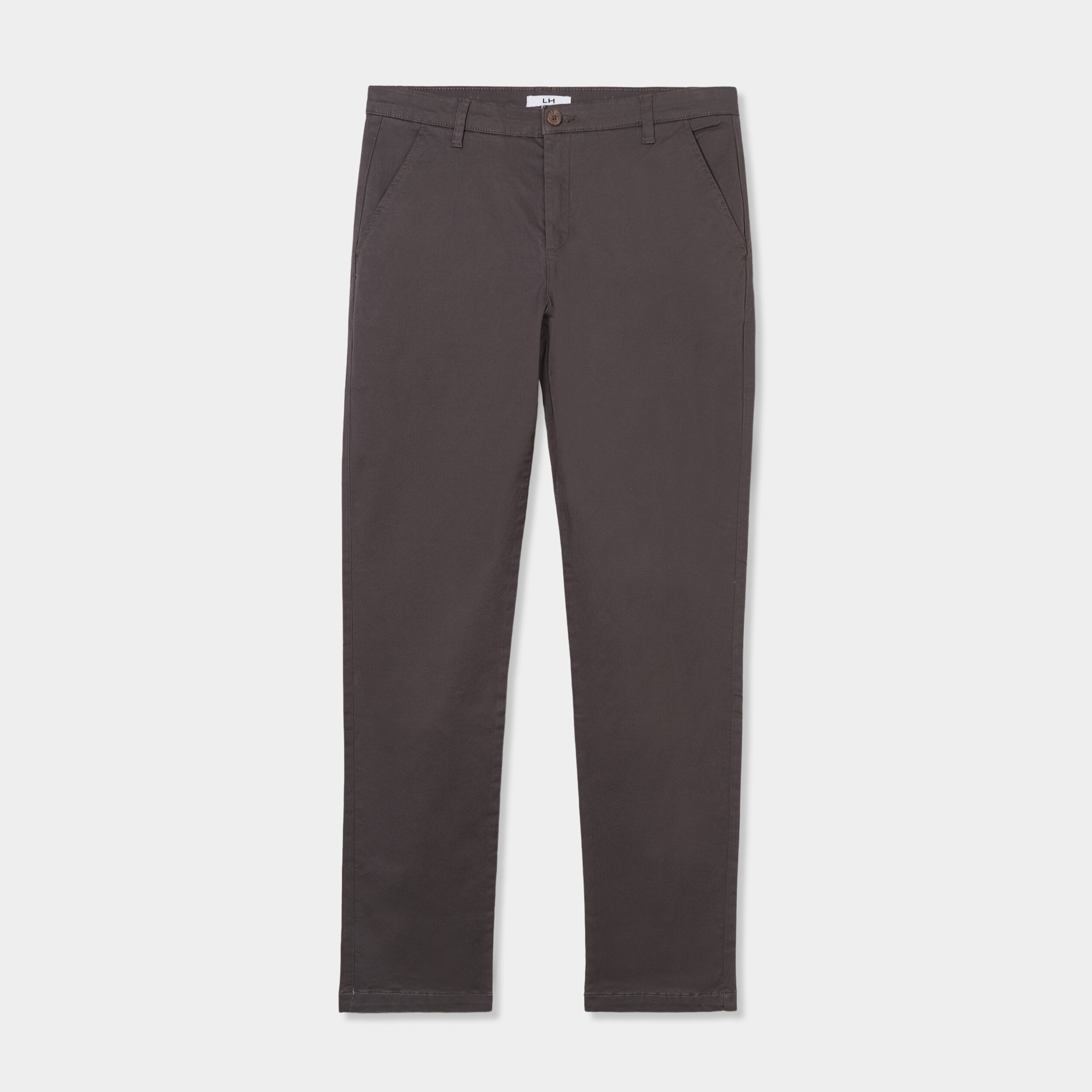 pantalon chino droit stretch retrousse vert homme Pantalon chino droit stretch retroussé vert homme