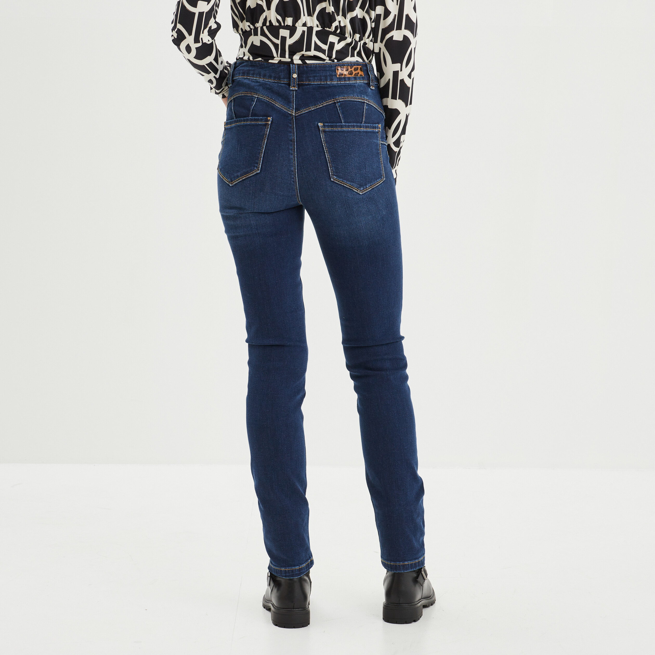 Jean slim femme brut sale