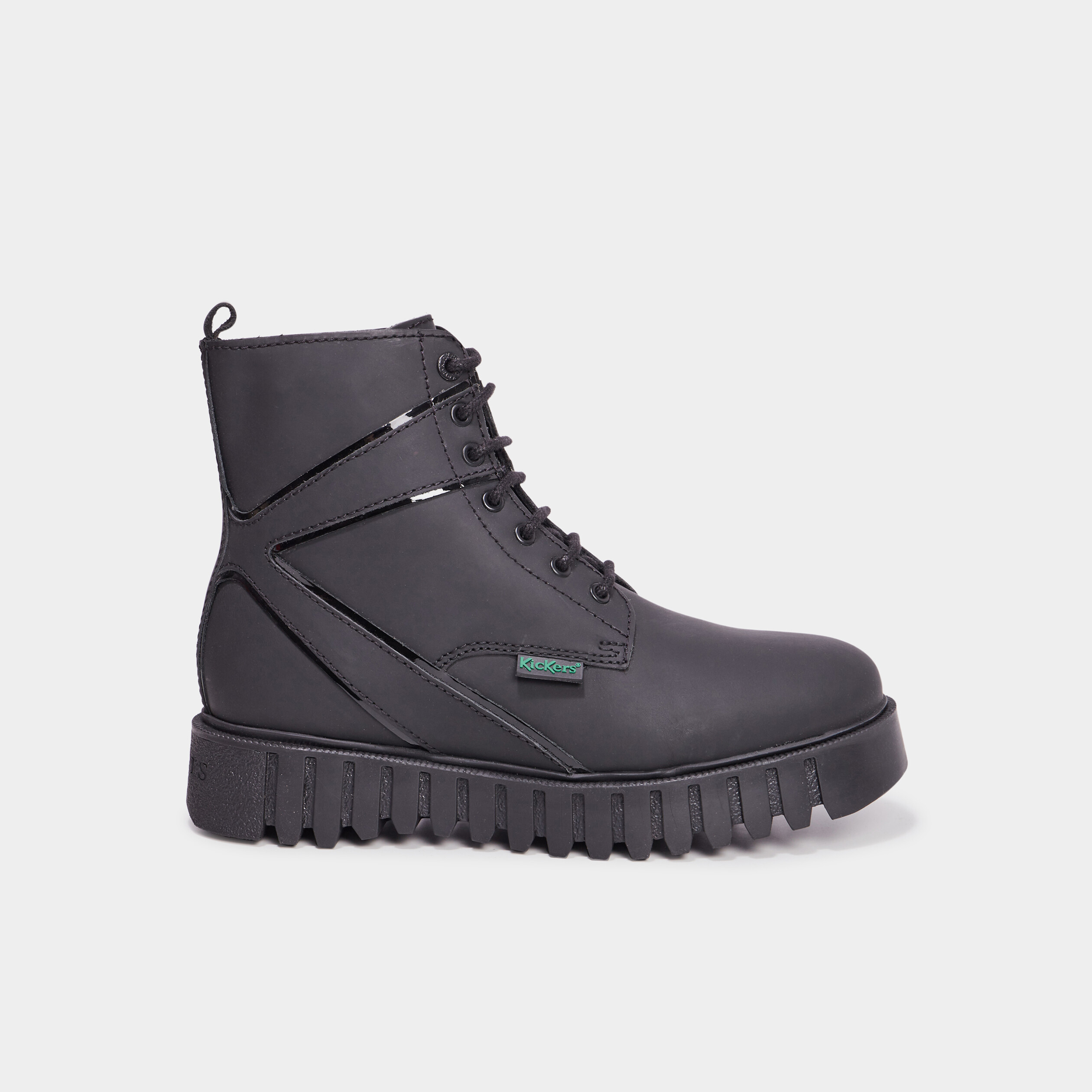 Bottines en cuir Kickers Kickfab noir femme