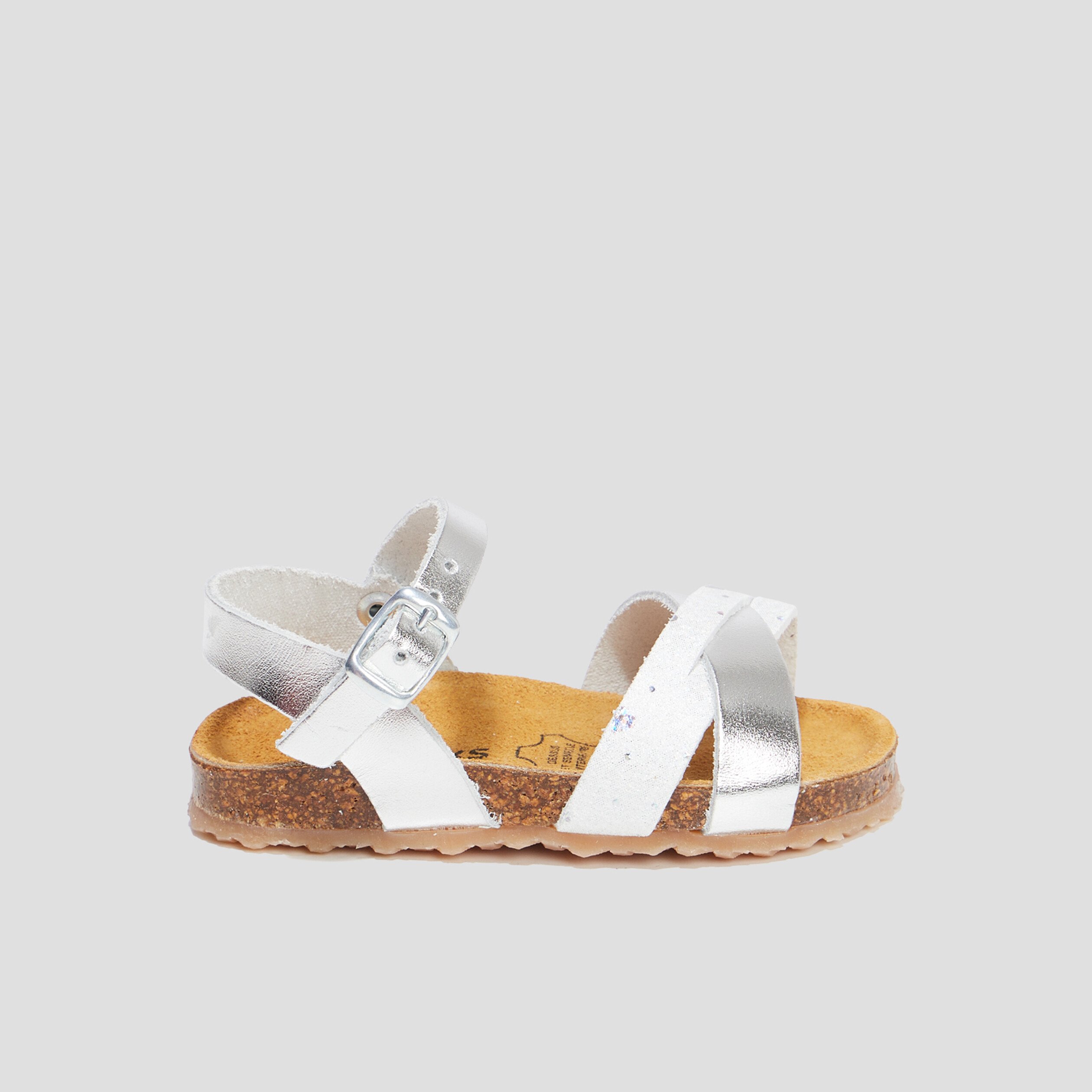 sandales brides croisees creeks beige bebef Sandales brides croisées Creeks beige bébé fille