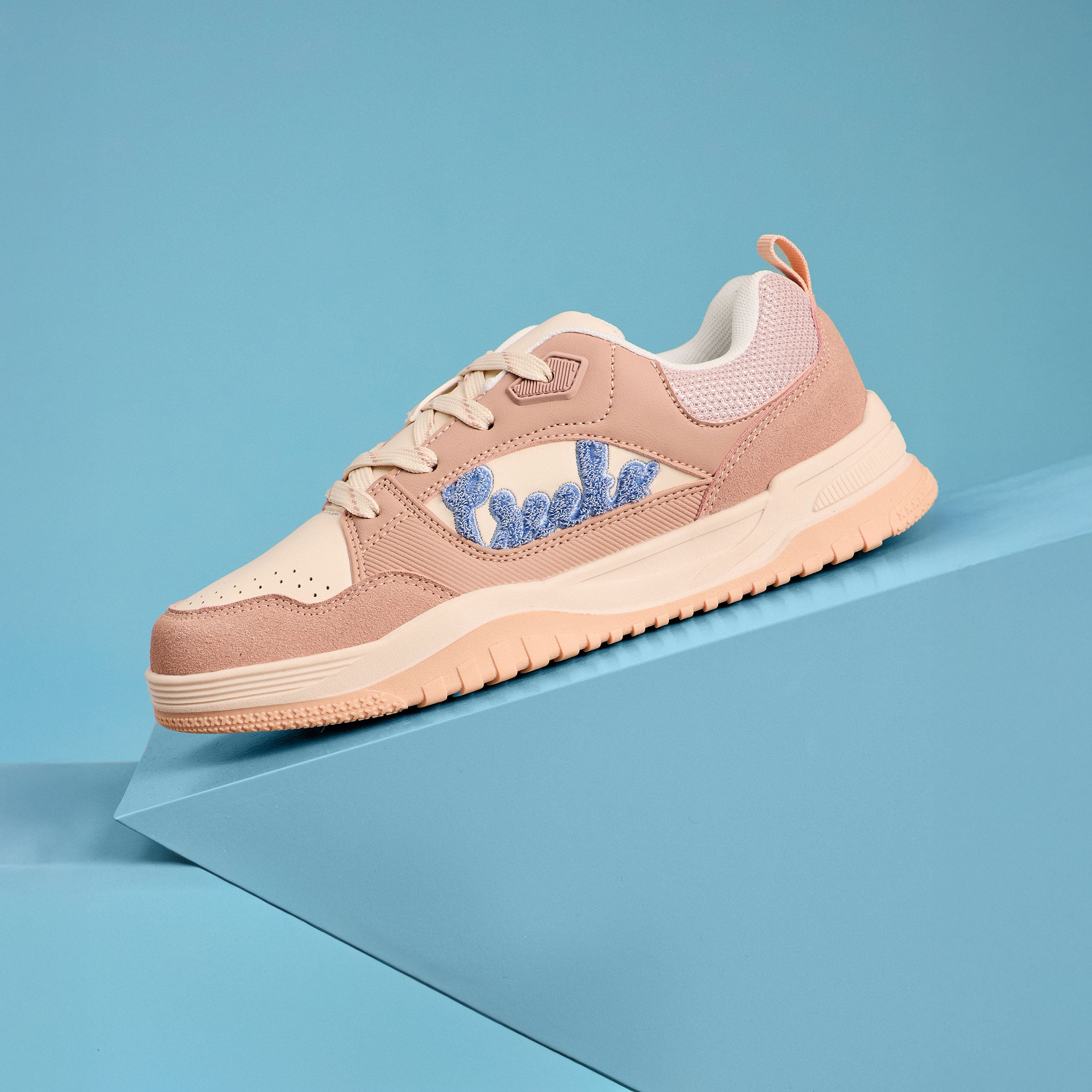 Baskets esprit skate &agrave; lacets rose fille
