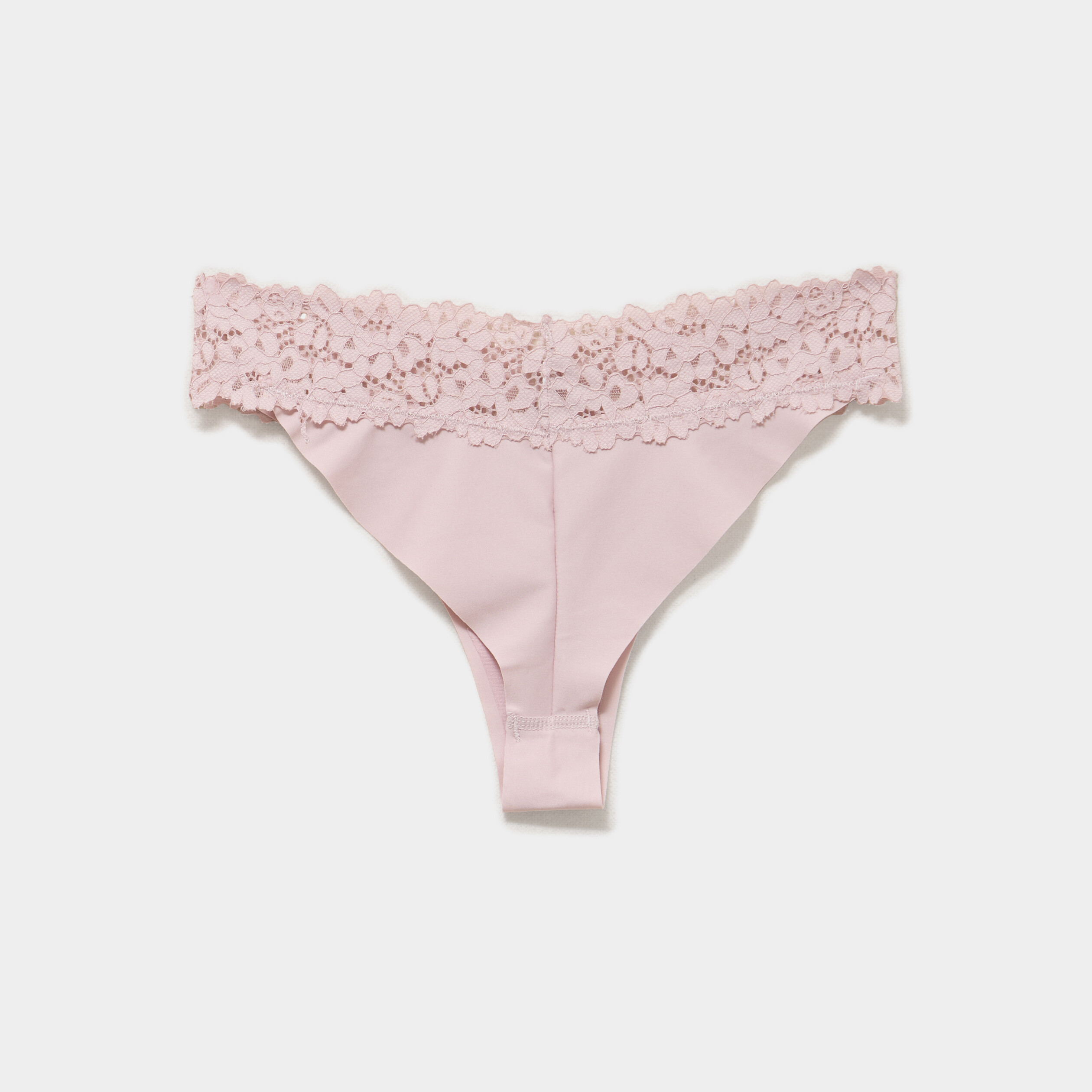 Lot 3 tangas avec dentelle parme femme