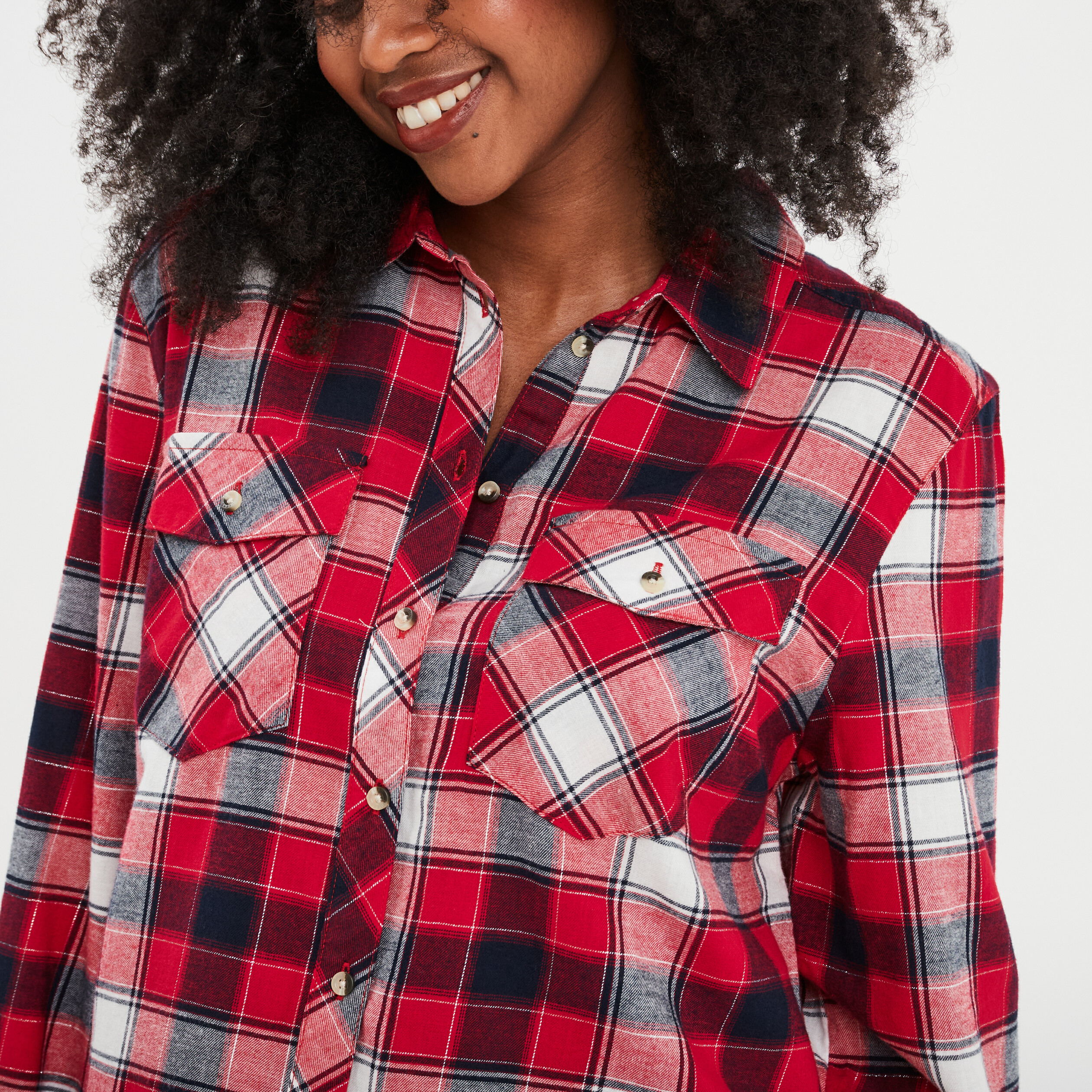 Armor Lux Chemises manches longues Chemisier 39881 imprimé paquerettes rouges femme rouge