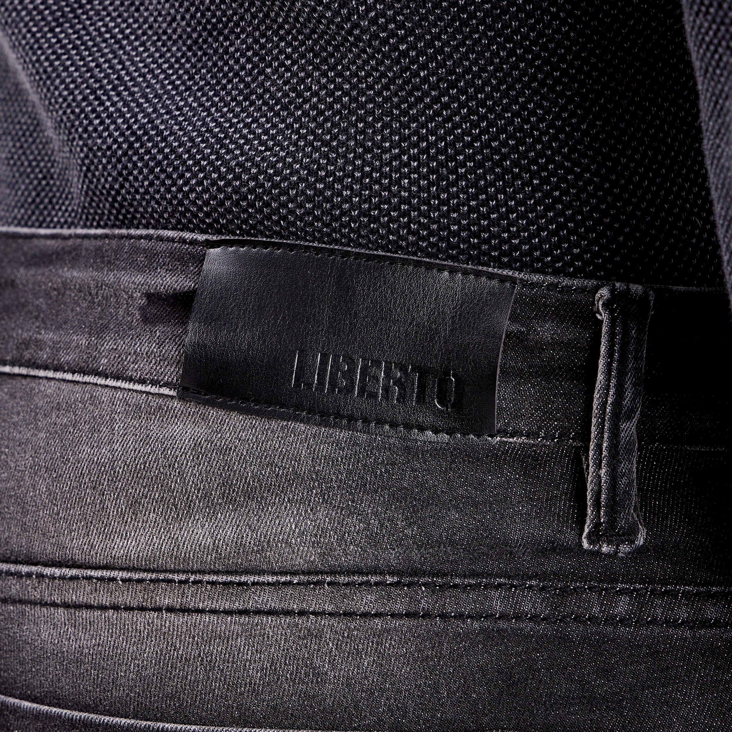 Jeans straight denim noir homme
