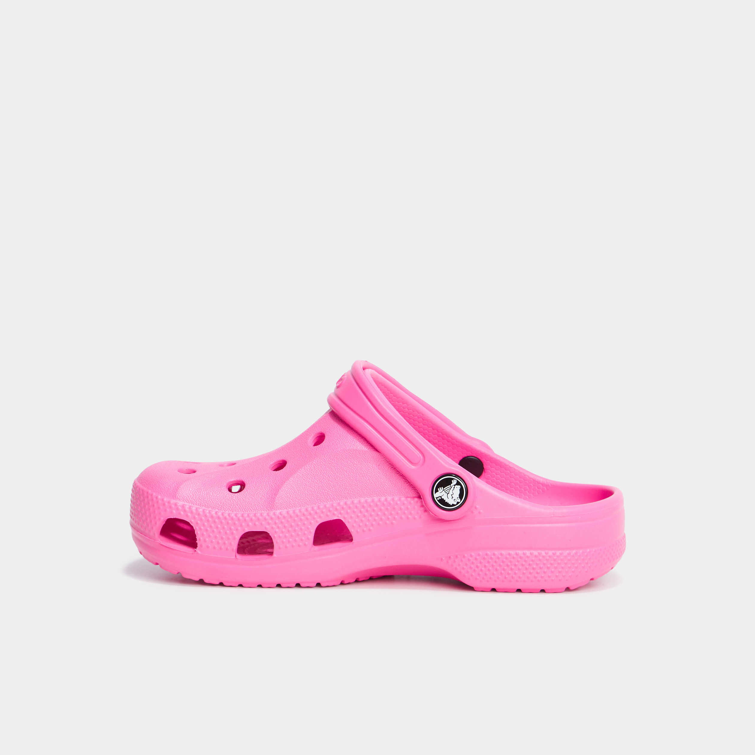 Sabots de plage Crocs rose fluo fille