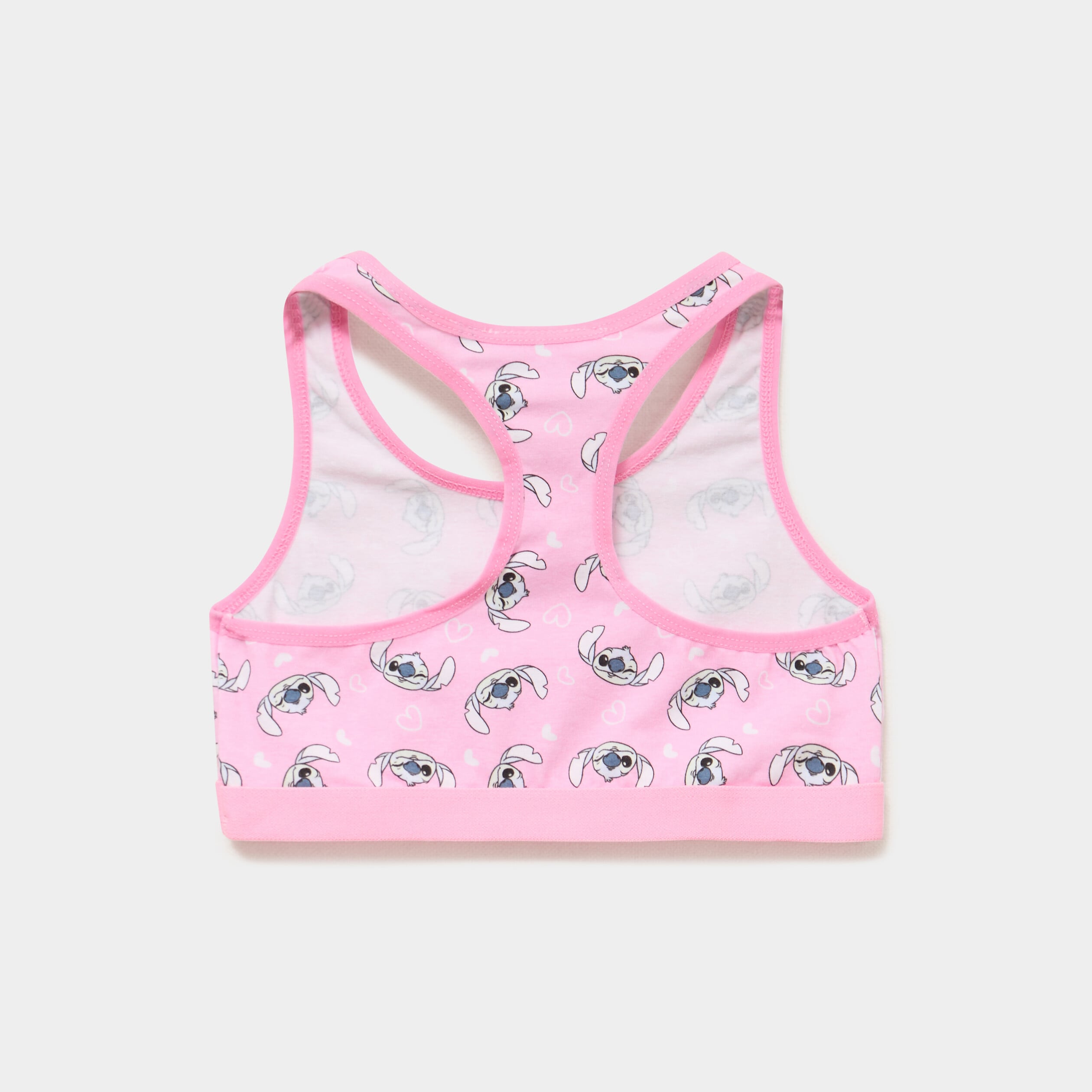 Lot 2 brassi&egrave;res dos nageur Stitch rose fille