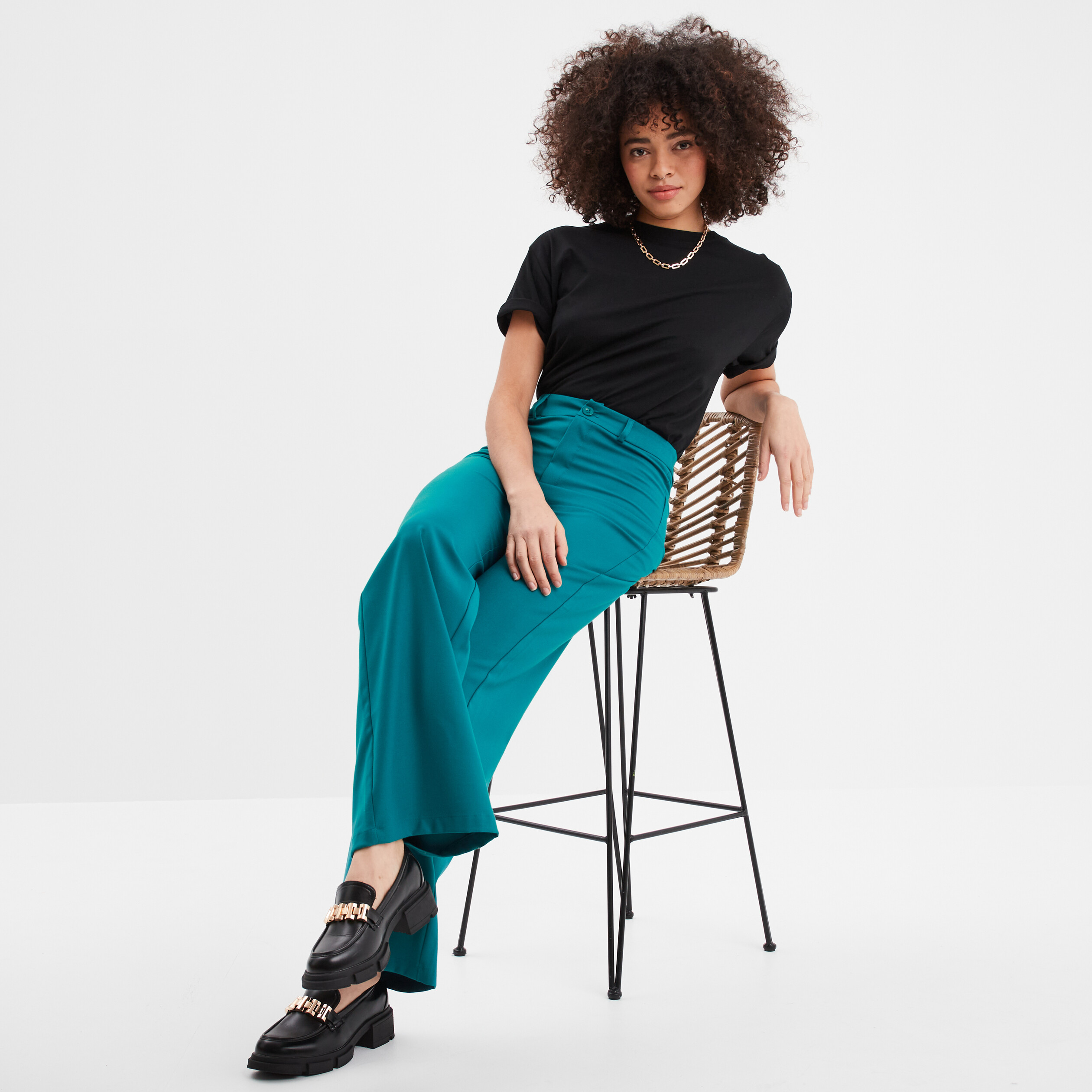 Pantalon femme patte large online