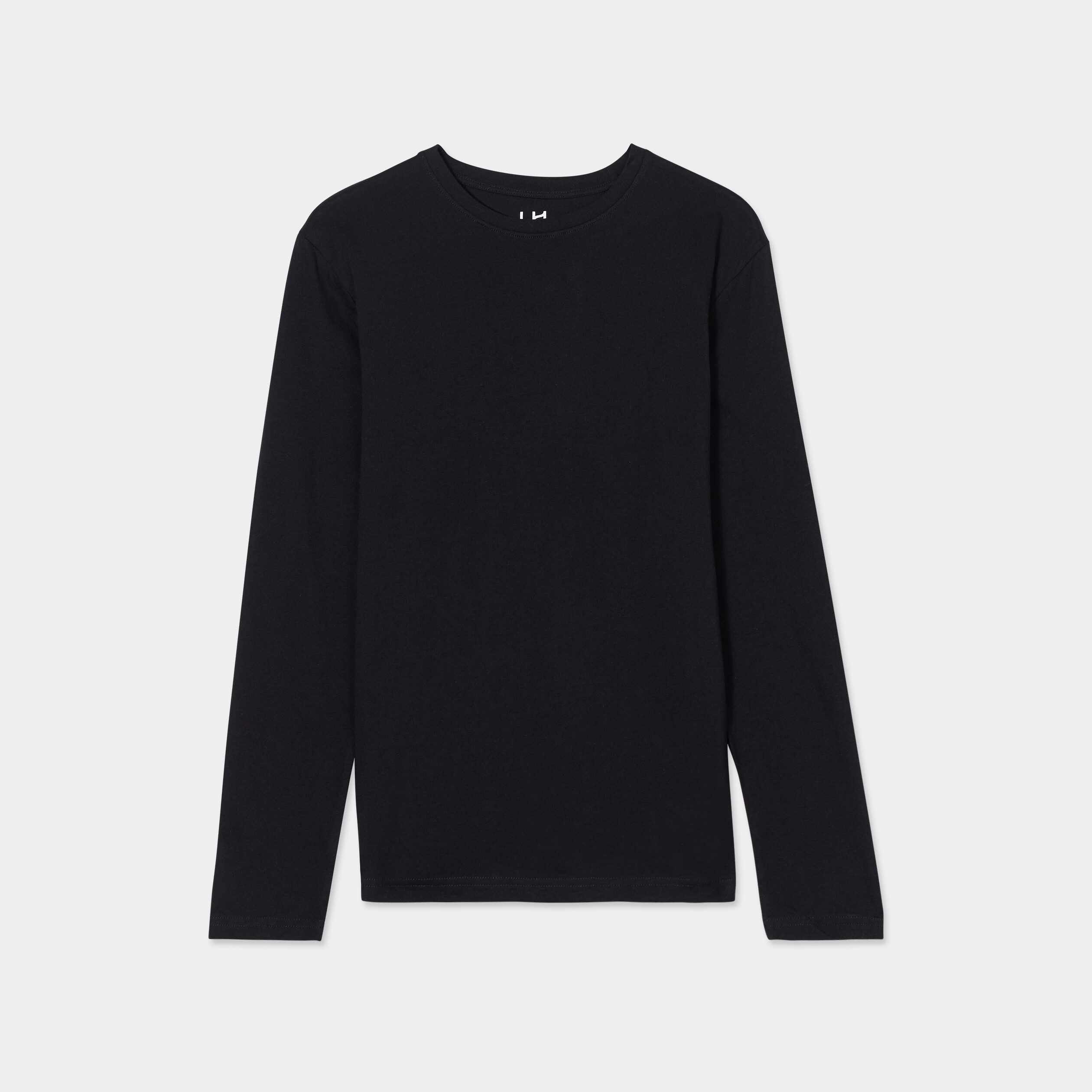 t shirt manches longues noir homme T-shirt manches longues noir homme