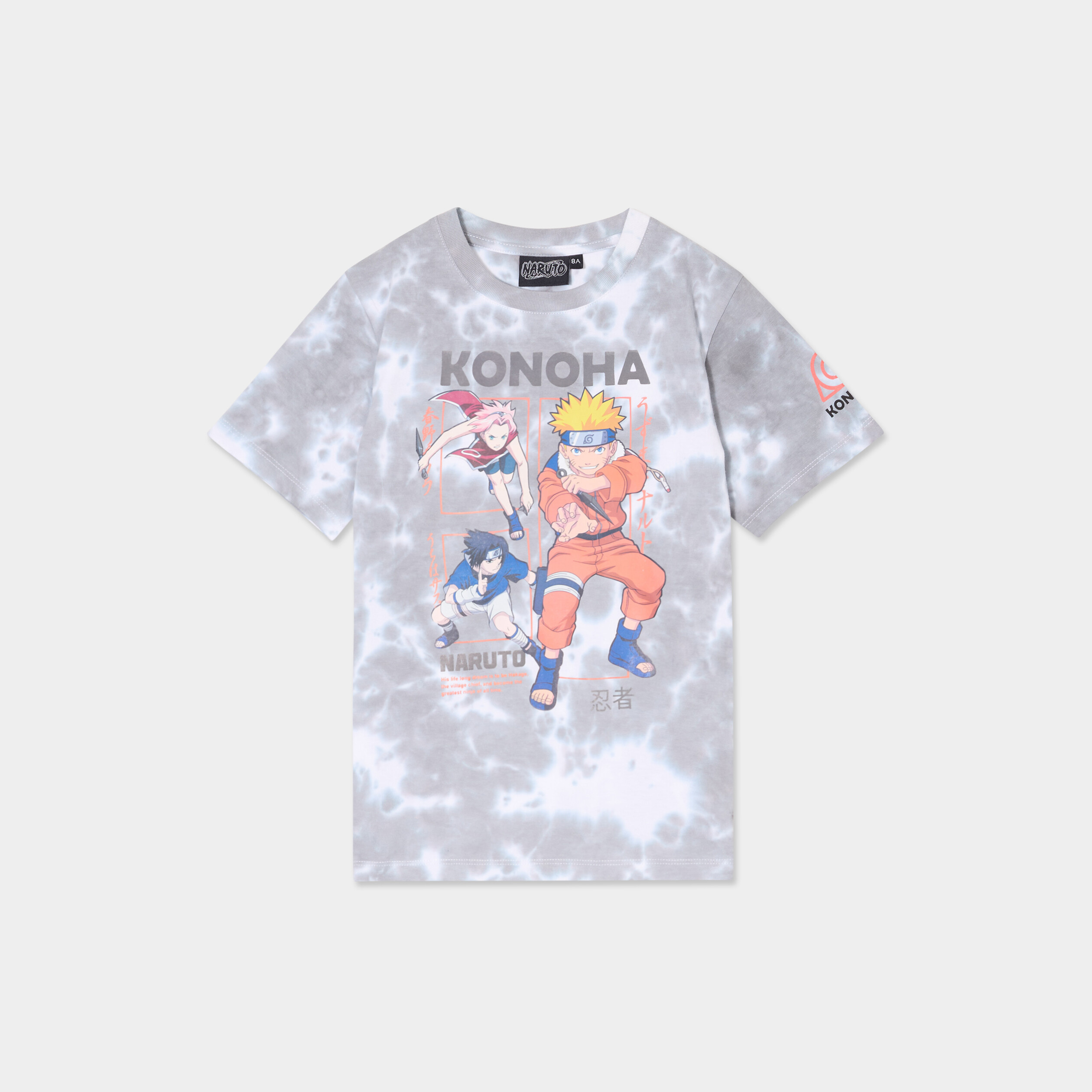 t shirt manches courtes coton naruto multicolore garcon T-shirt manches courtes coton Naruto multicolore garçon