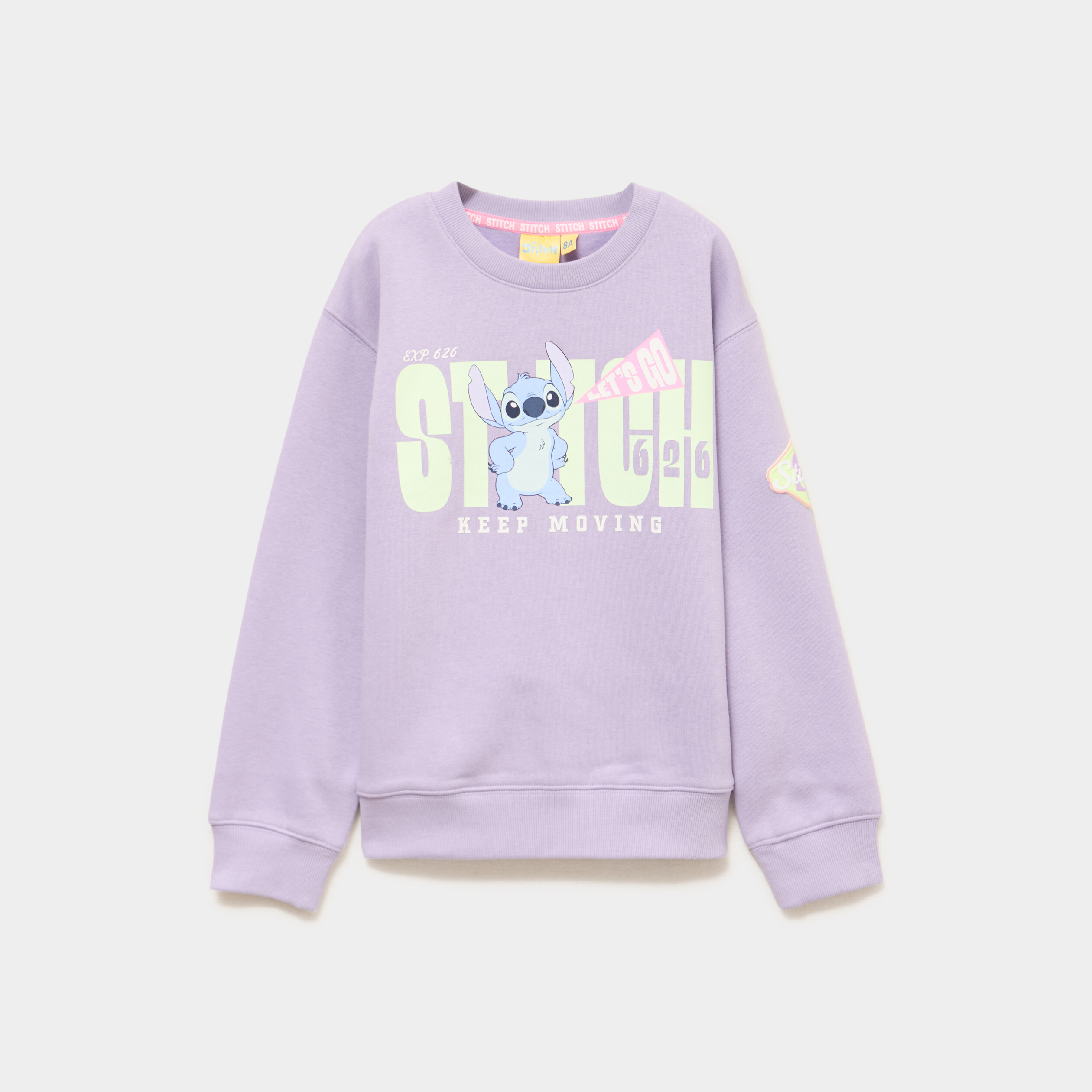 Sweat manches longues Stitch parme fille