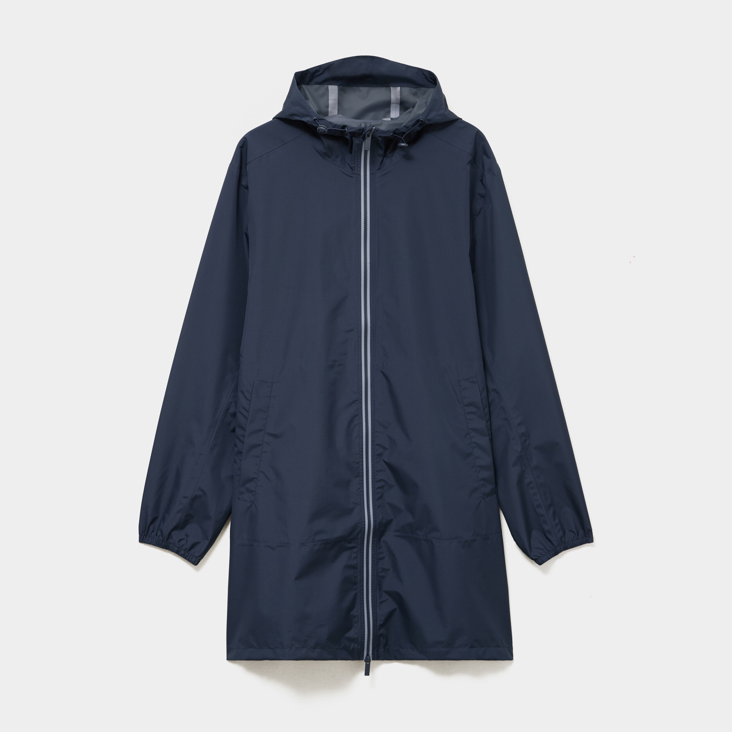 Parka imperm&eacute;able coupe-vent &agrave; capuche gris fonc&eacute; homme