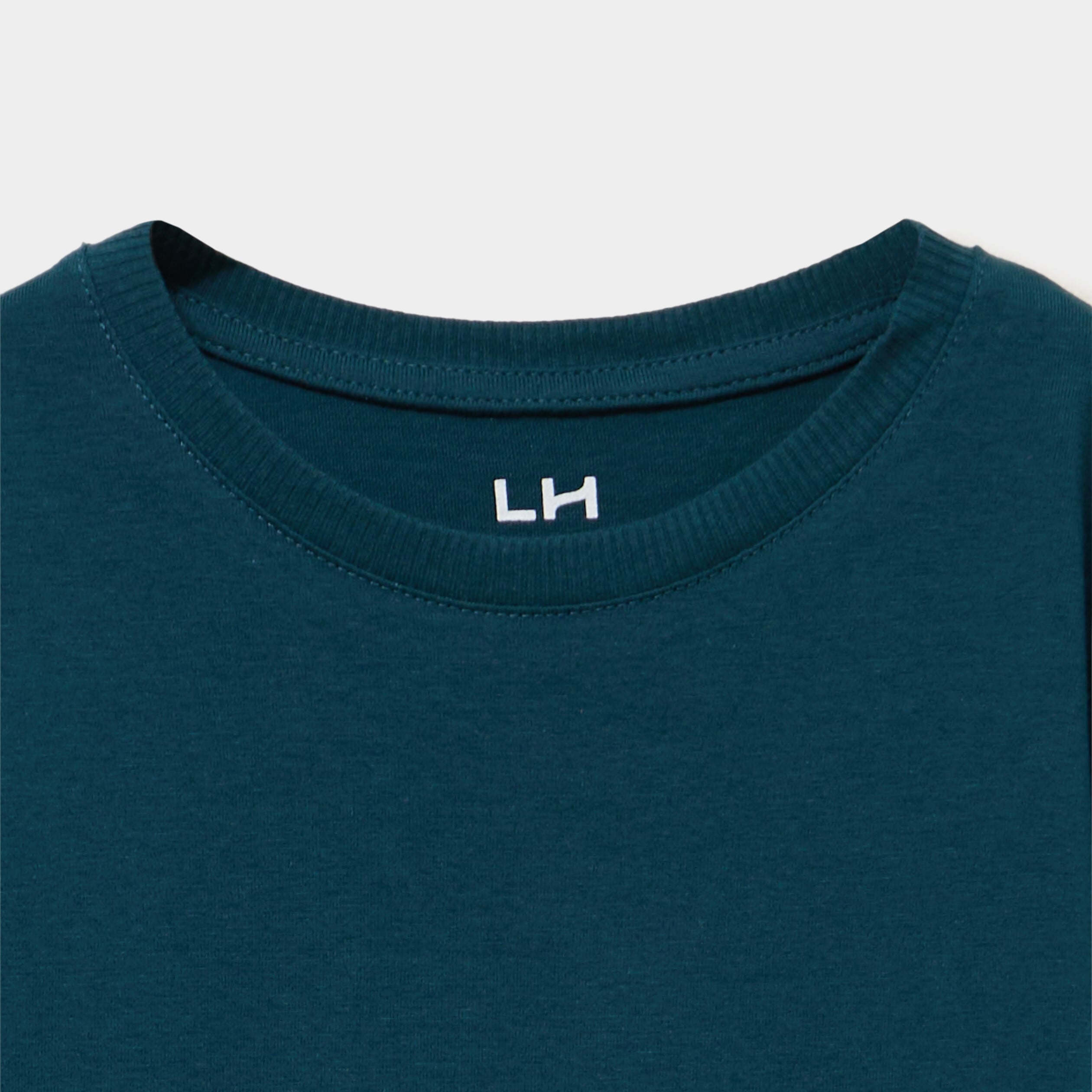 T-shirt manches longues bleu canard gar&ccedil;on