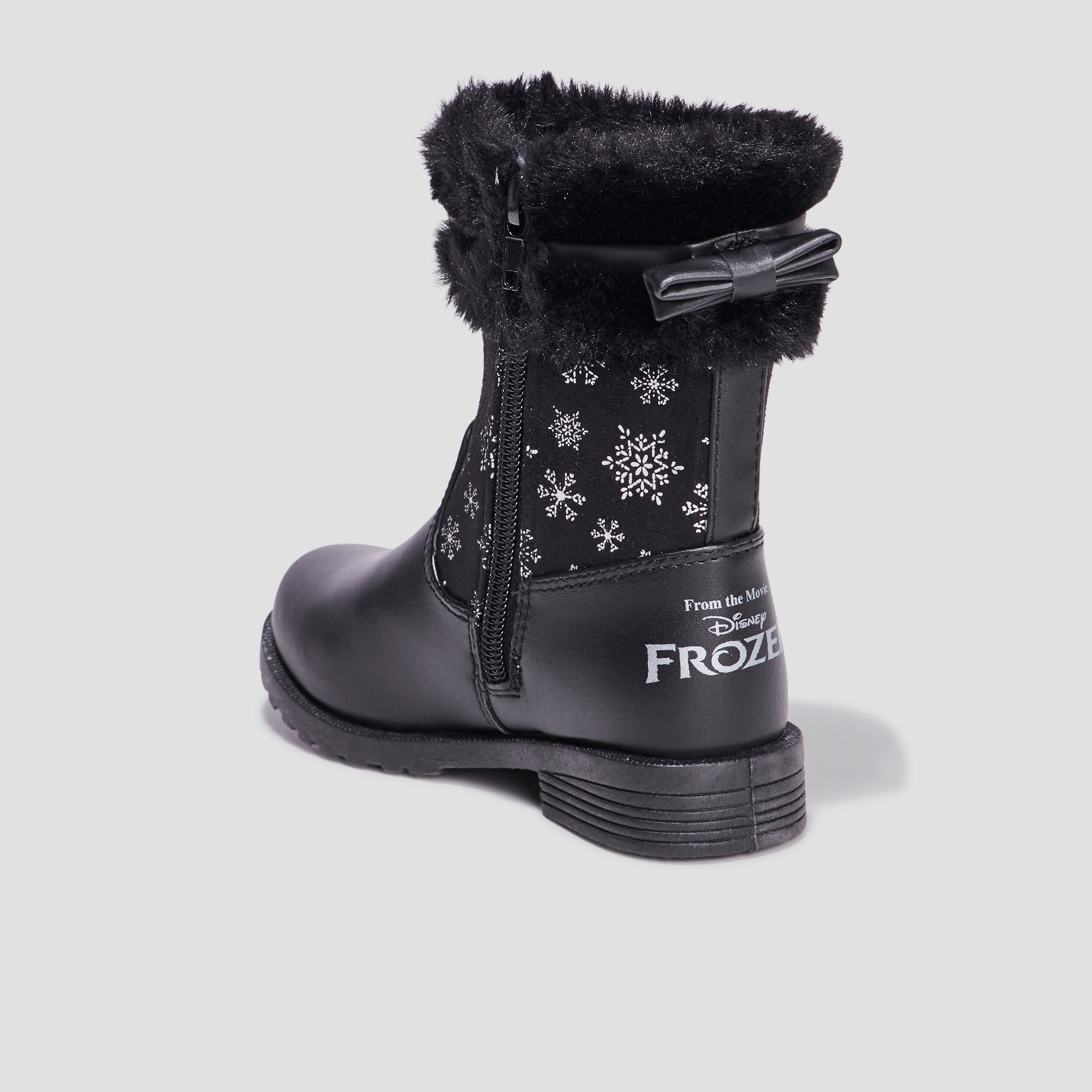 Bottes Reine des neiges noir fille