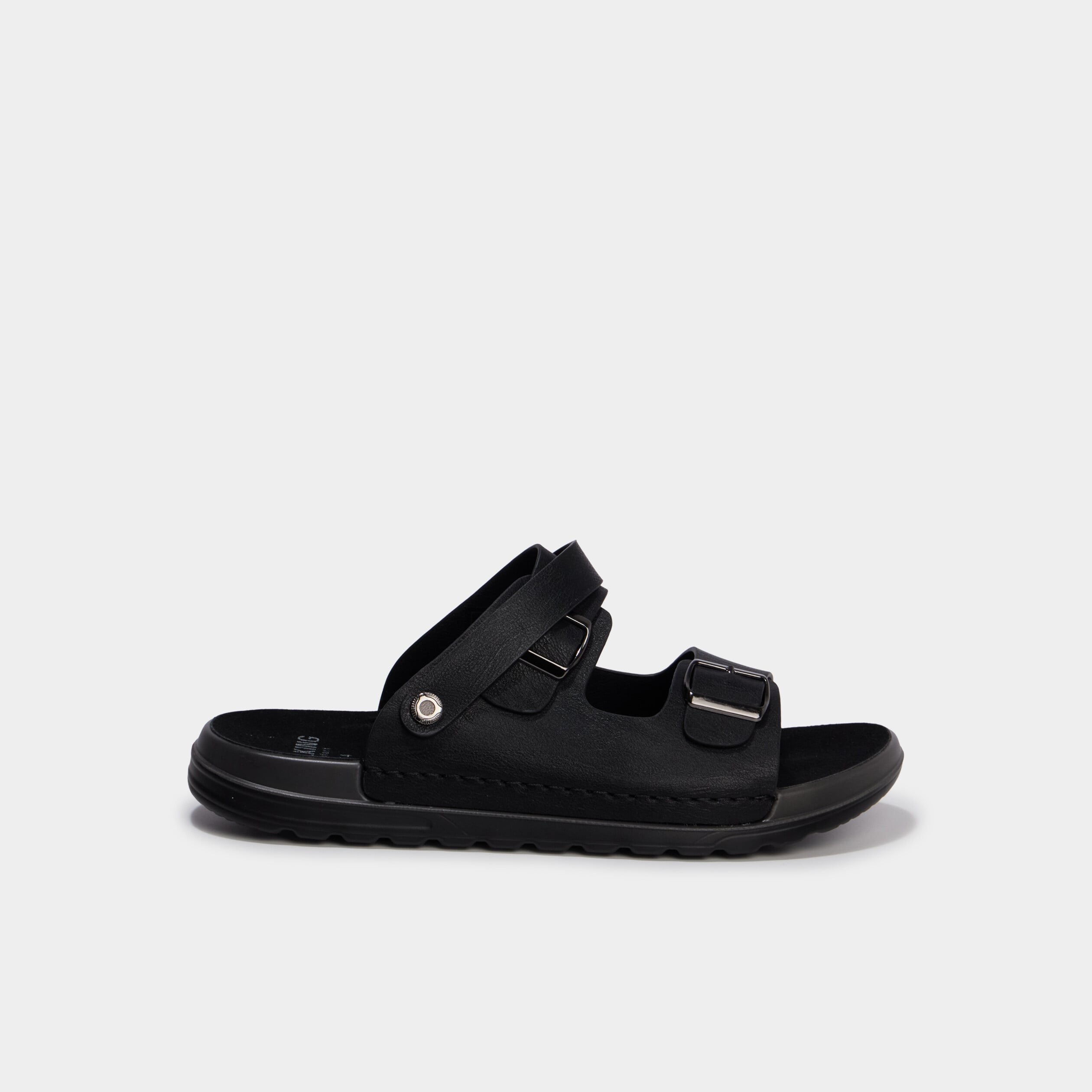Sandales avec boucles noir homme