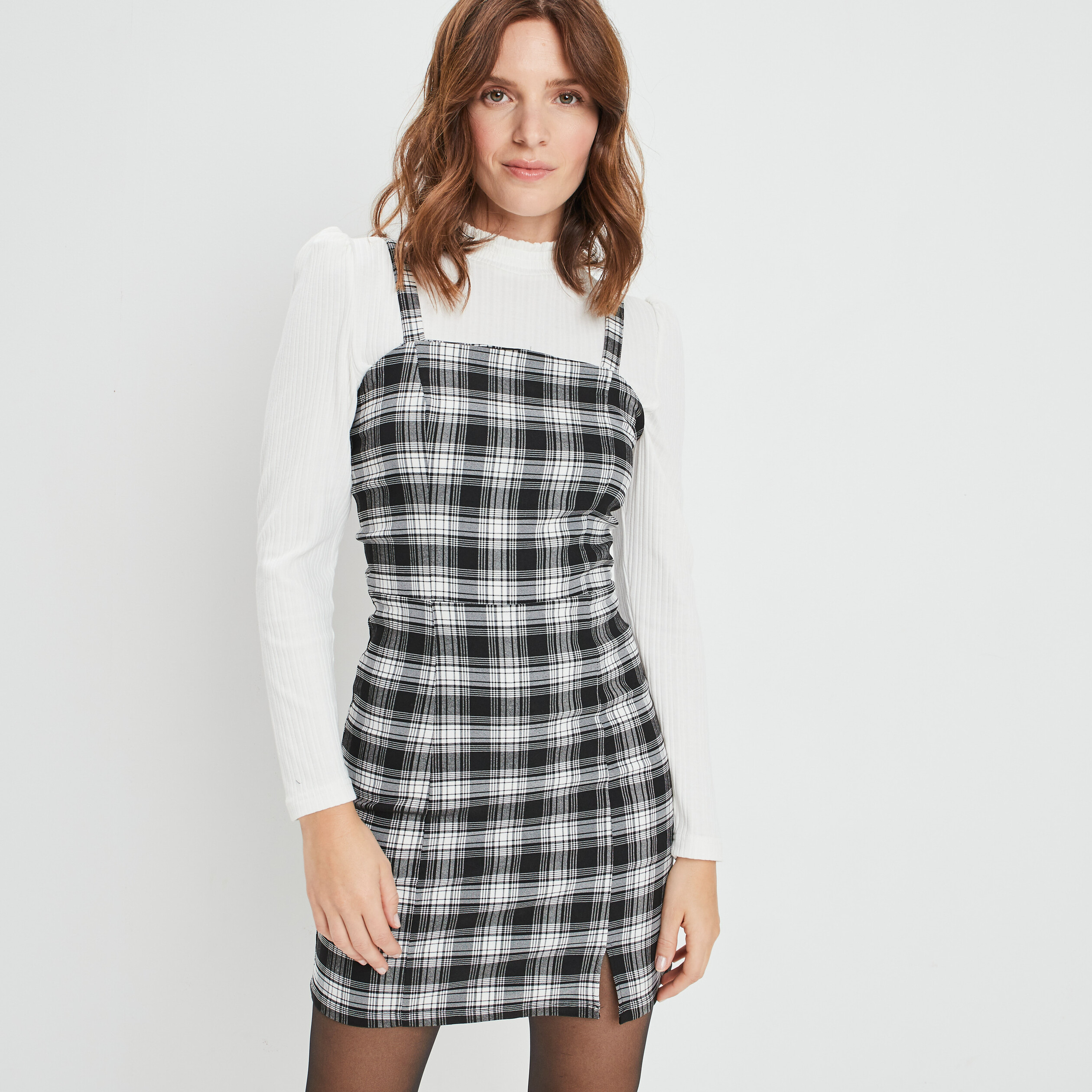 robe ajustee bretelles larges noir femme Robe ajustée bretelles larges noir femme