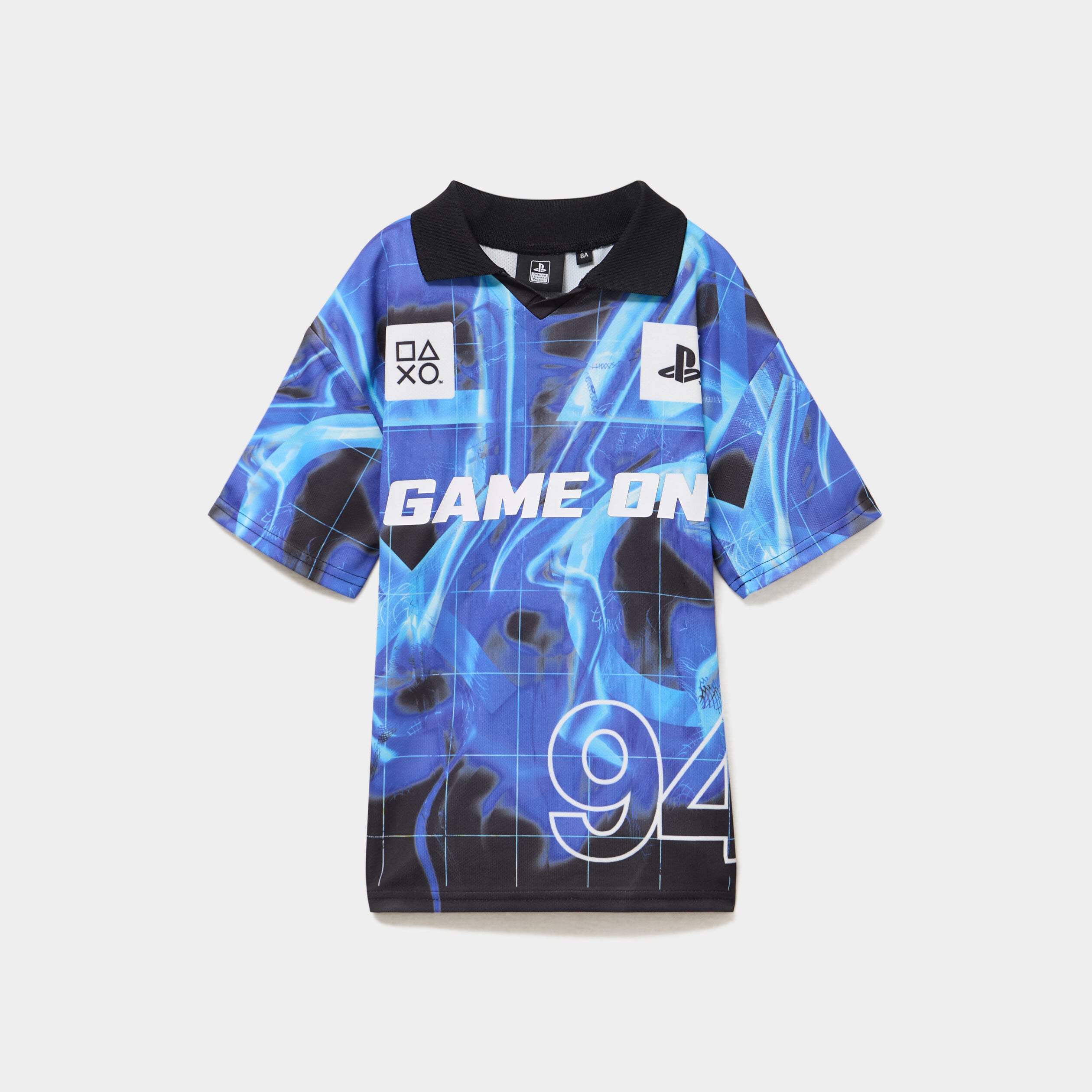 T-shirt col polo Playstation bleu gar&ccedil;on