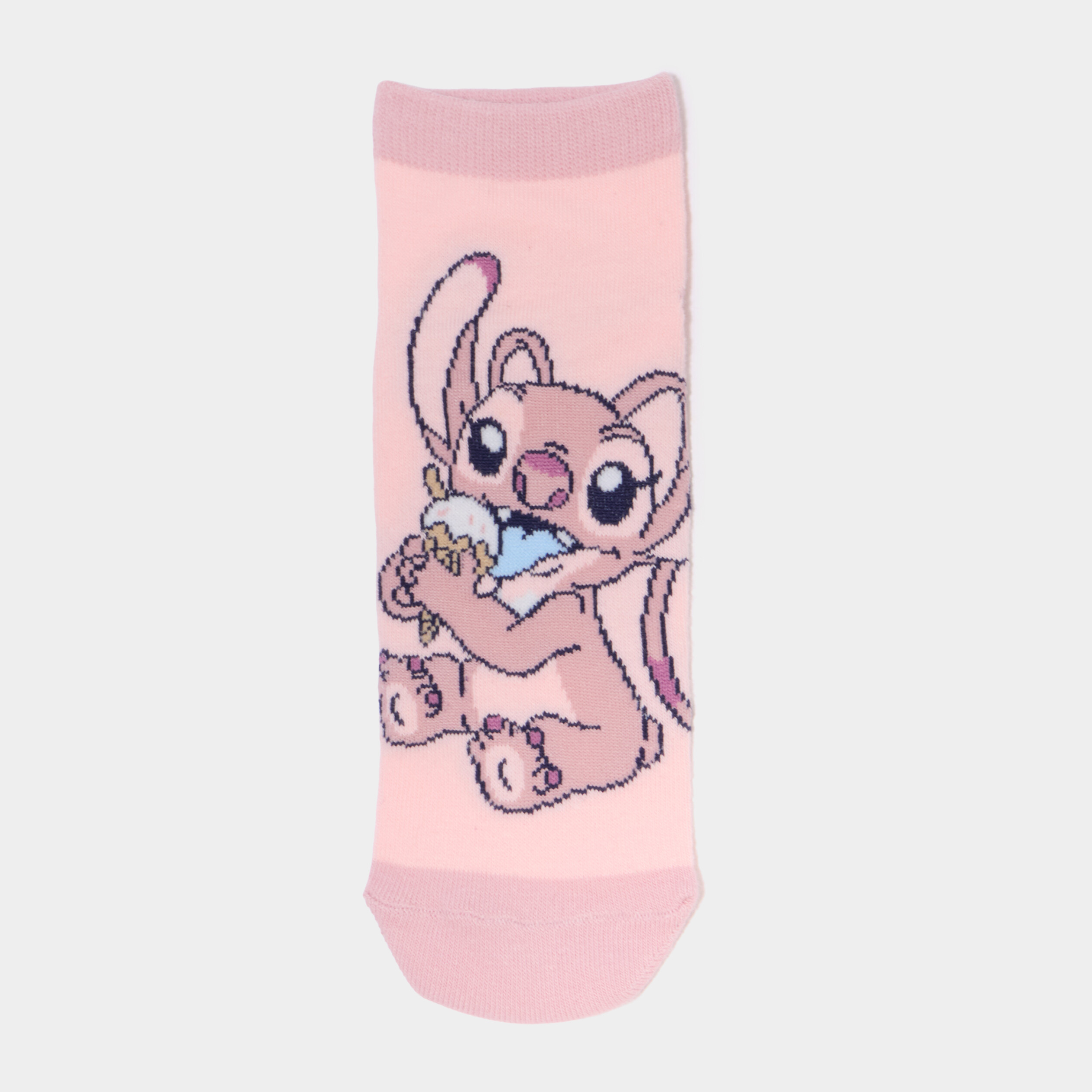 Lot 3 paires chaussettes courtes Stitch multicolore fille