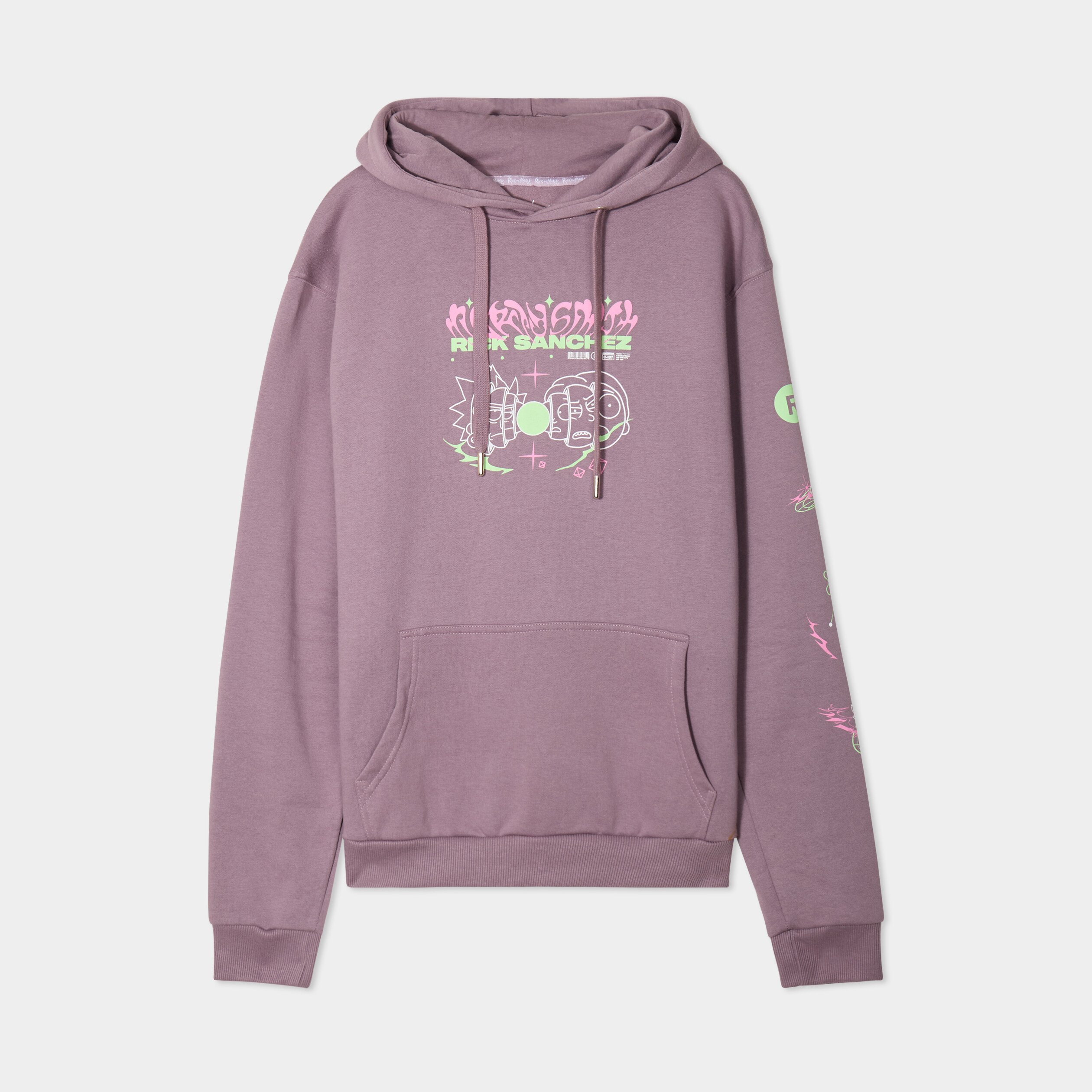 sweat hoodie a capuche rick et morty parme homme Sweat hoodie à capuche Rick et Morty parme homme