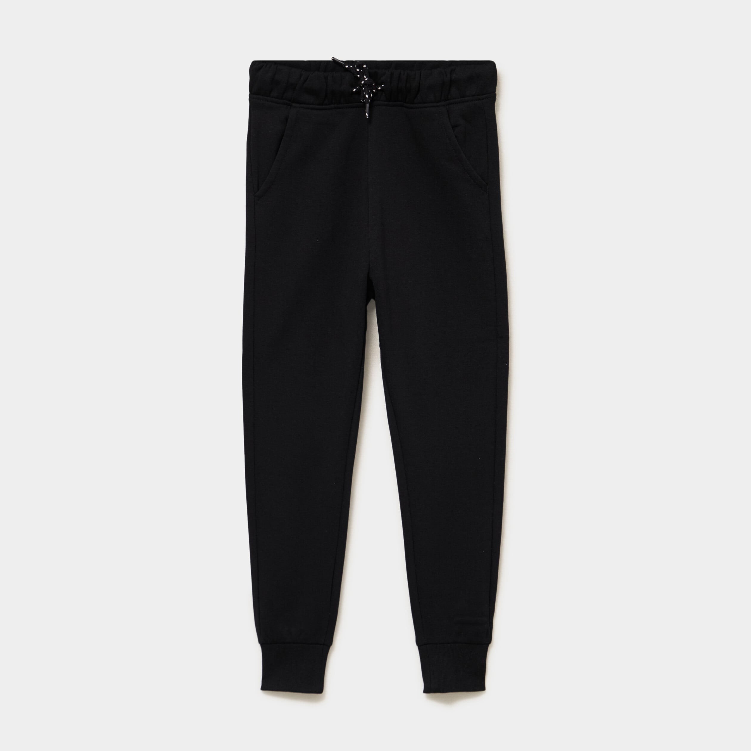 Pantalon jogging regular 2 poches noir gar&ccedil;on