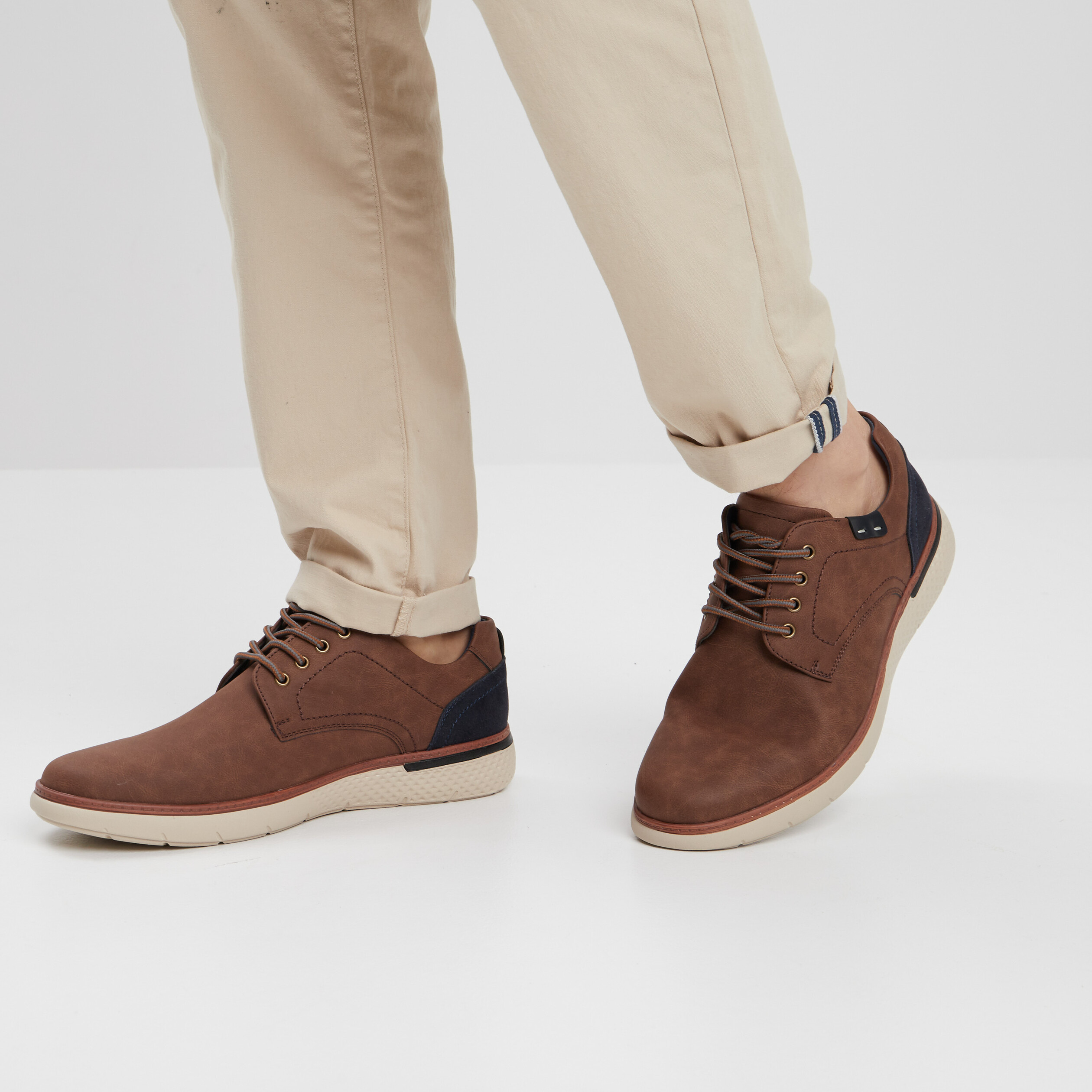 derbies a lacets marron homme Derbies à lacets marron homme