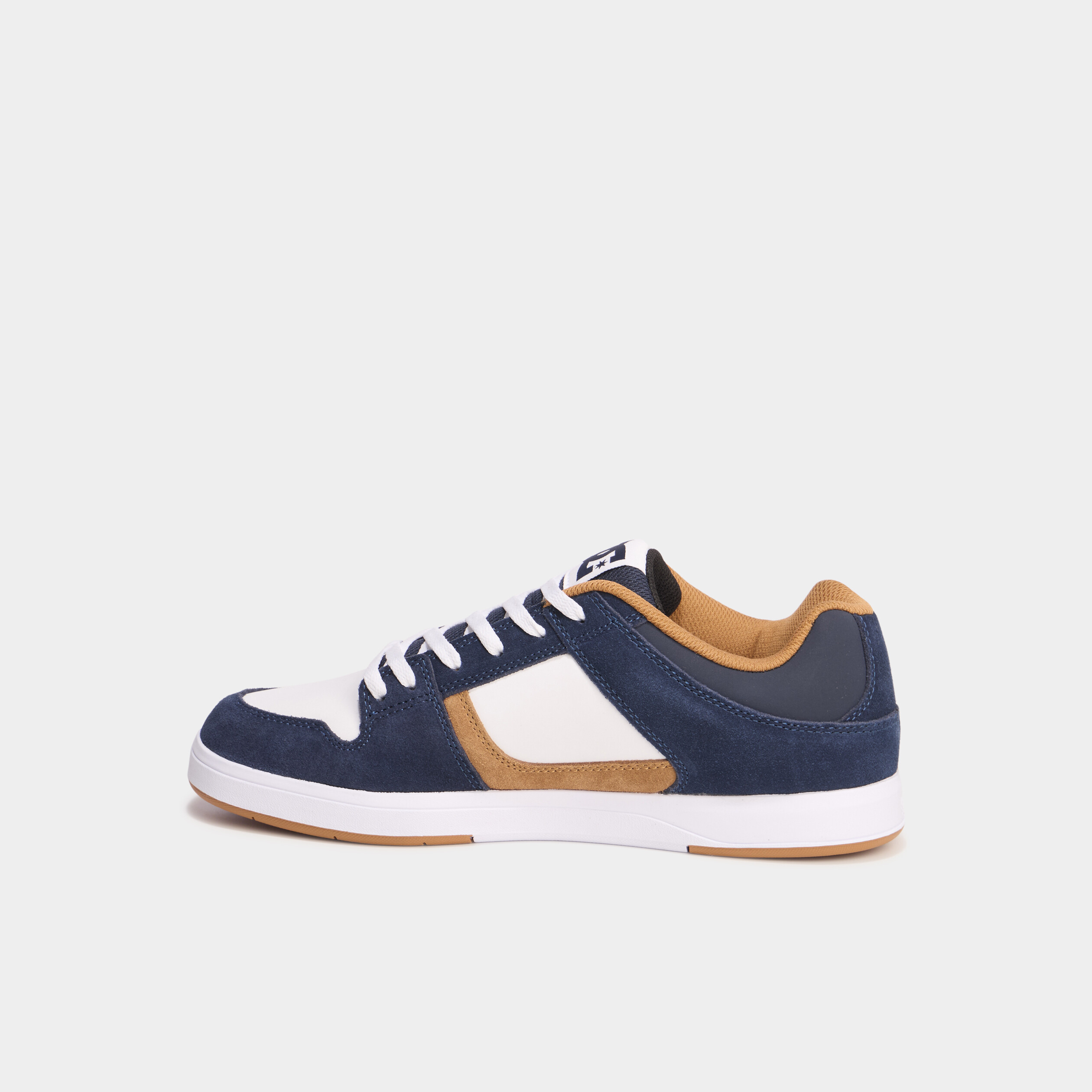 Baskets en cuir su&eacute;dine antid&eacute;rapantes bleu homme