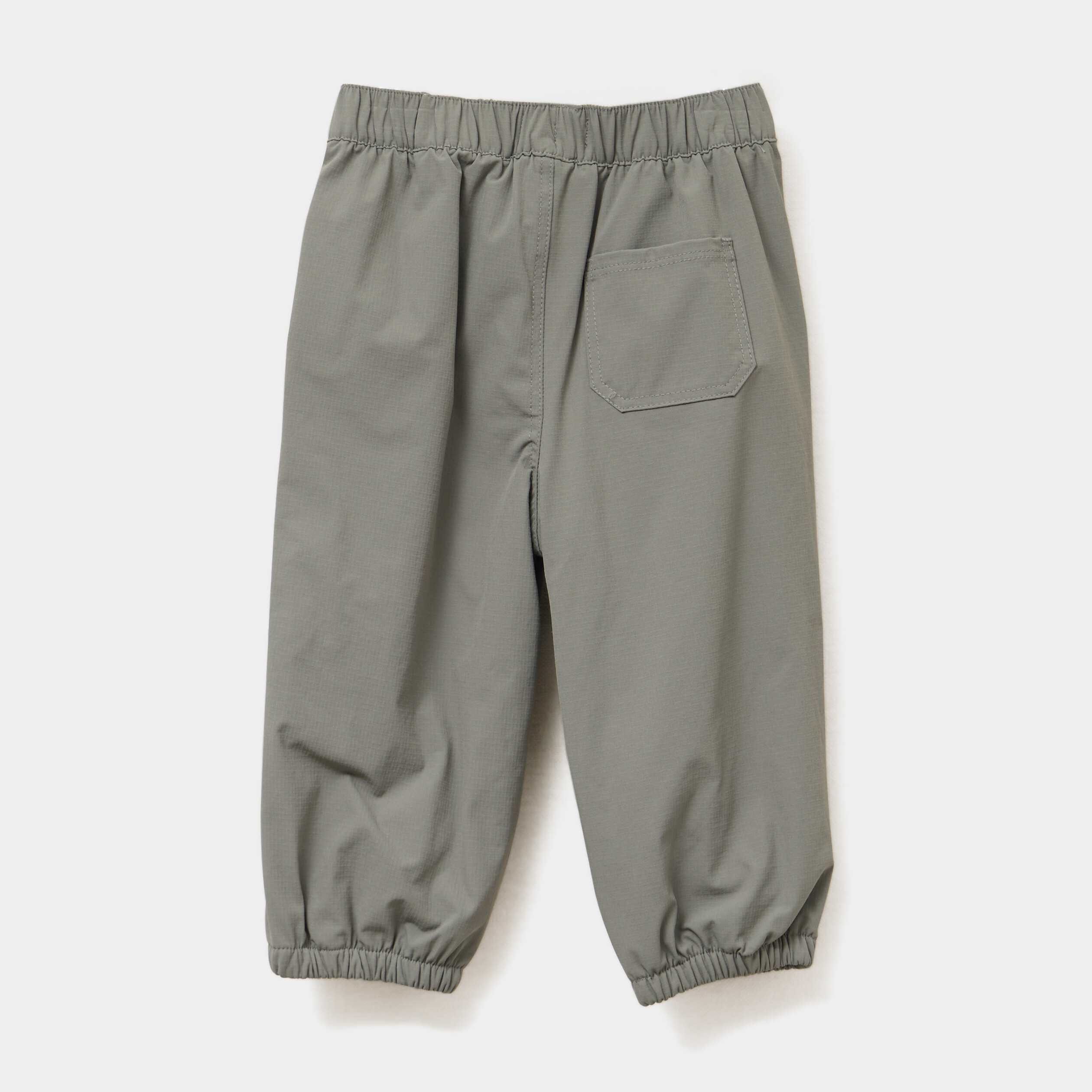 pantalon droit double taille elastiquee vert kaki bebeg Pantalon droit doublé taille élastiquée vert kaki bébé garçon