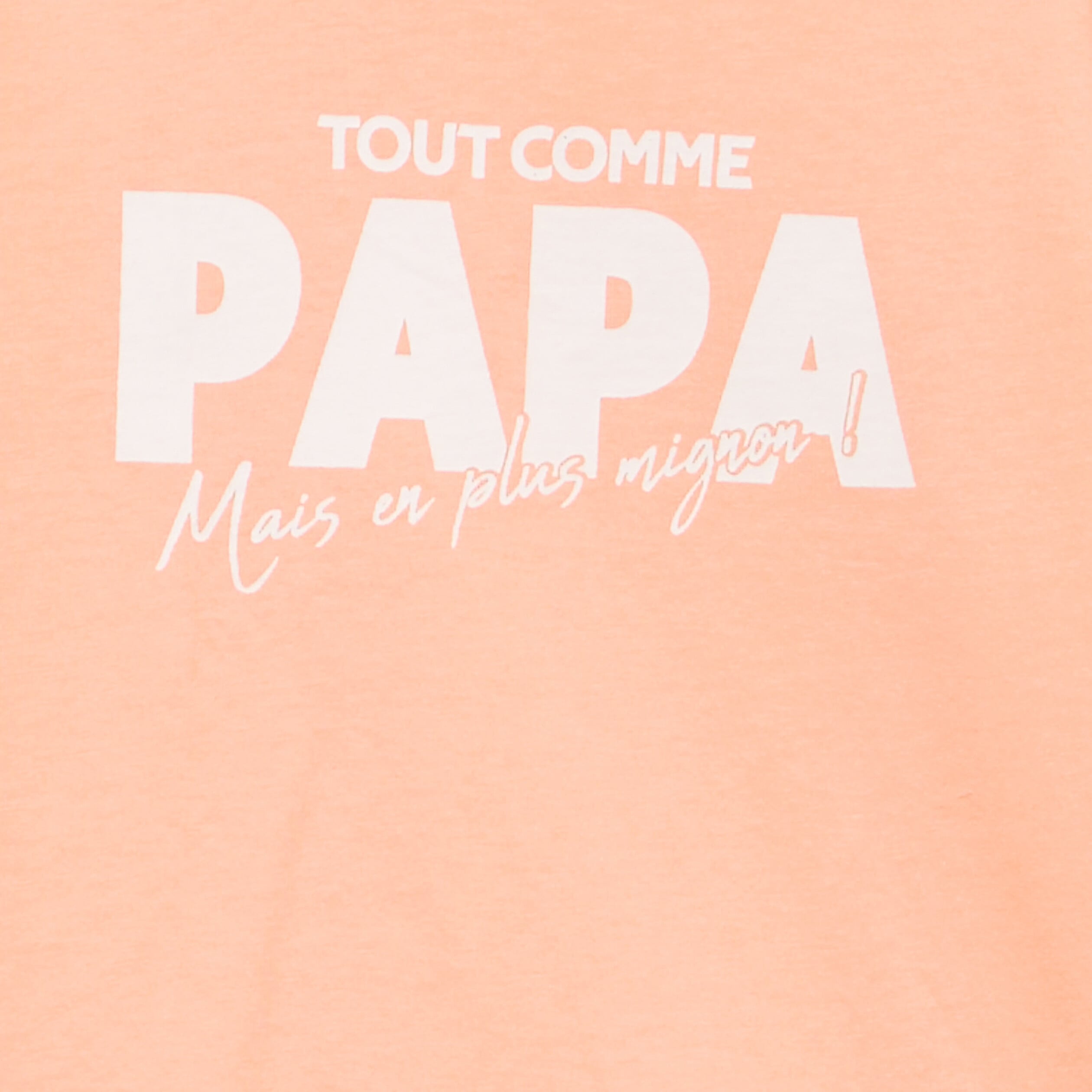 Ensemble pyjama 2 pi&egrave;ces coton rose saumon gar&ccedil;on